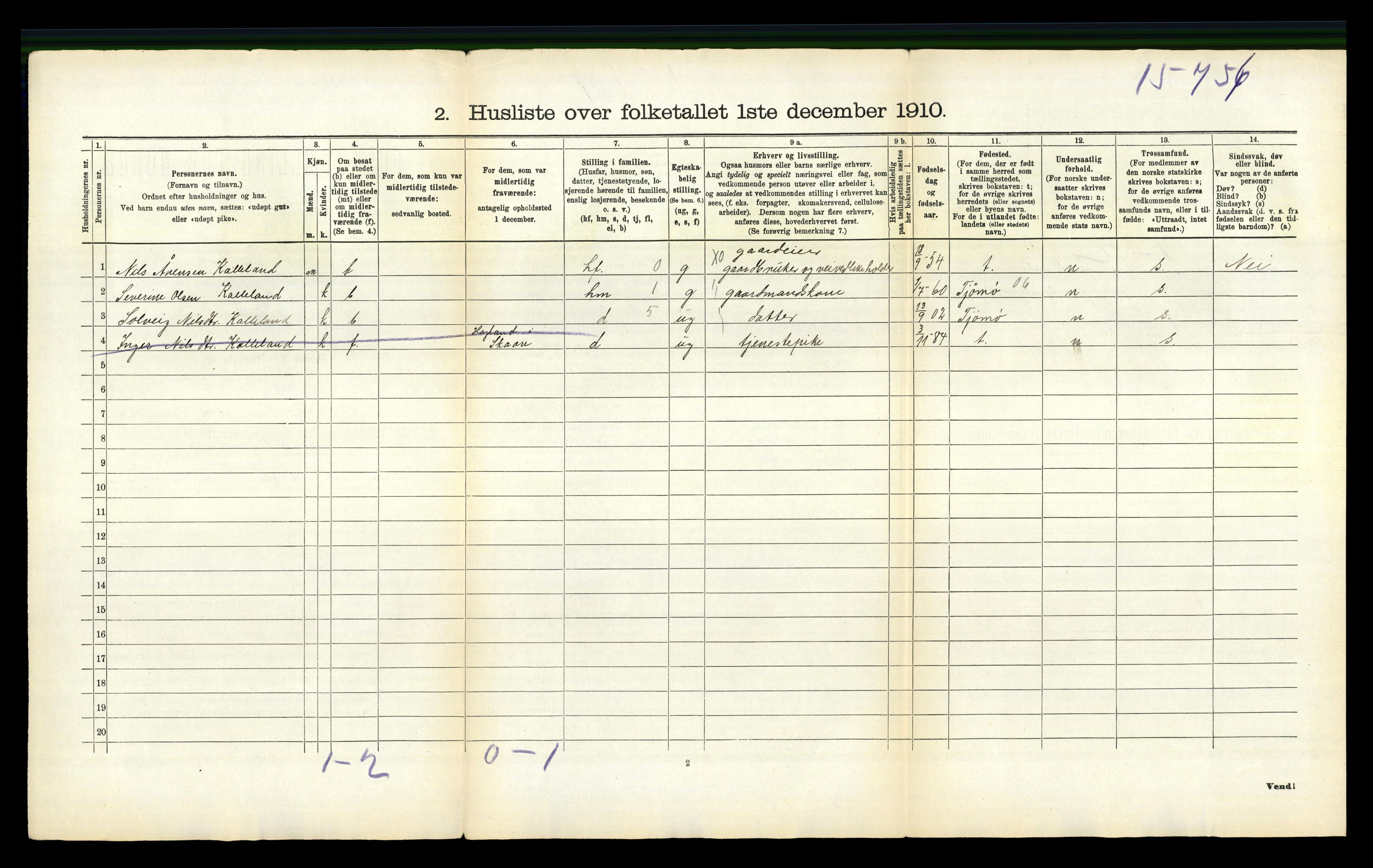 RA, 1910 census for Skåre, 1910, p. 55