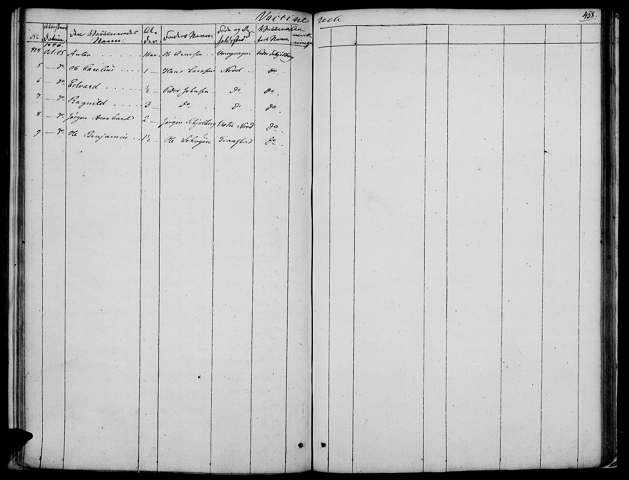 Vinger prestekontor, AV/SAH-PREST-024/H/Ha/Haa/L0008: Parish register (official) no. 8, 1839-1847, p. 458