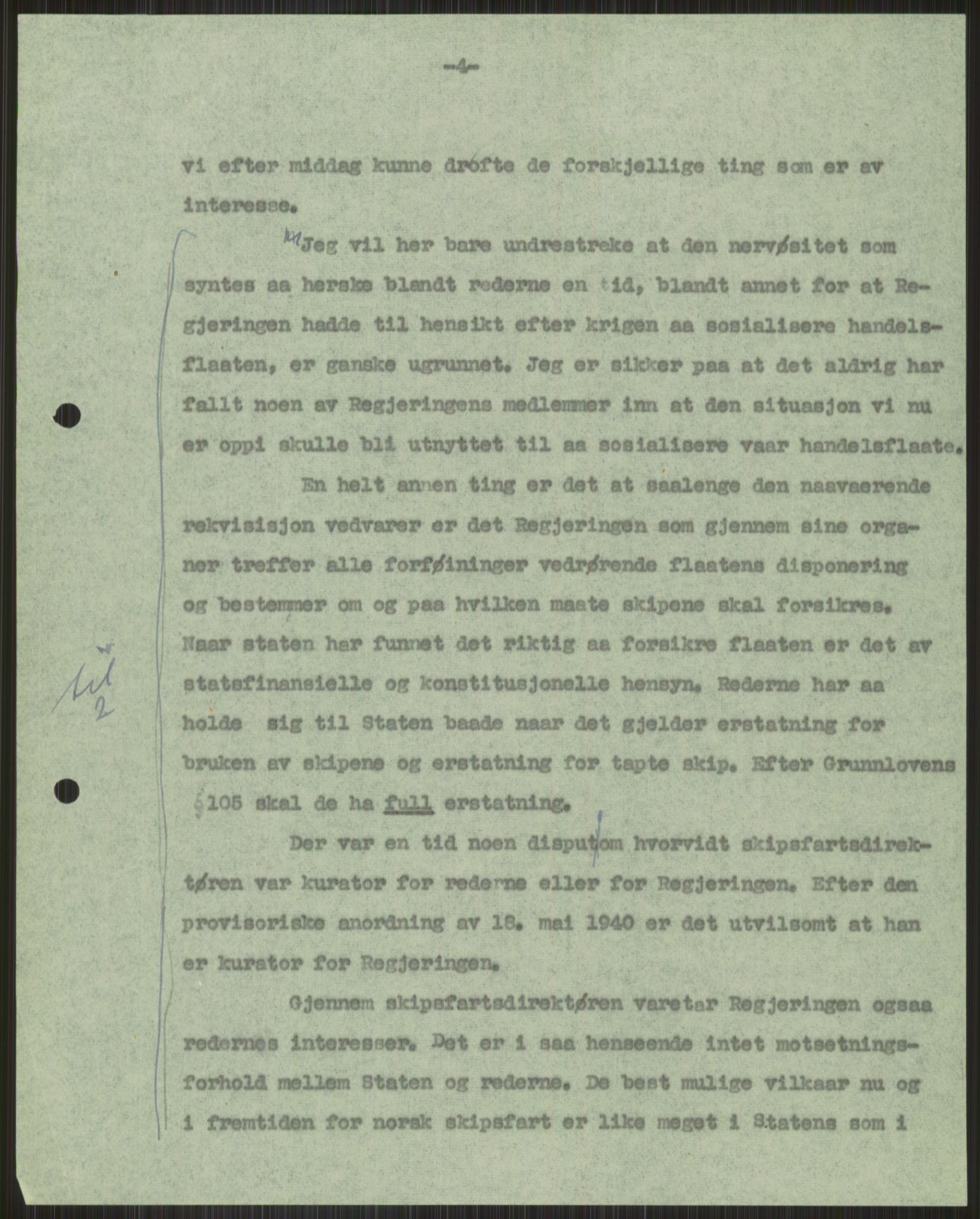 Lie, Trygve, AV/RA-PA-1407/D/L0006: Blandet og privat korrespondanse., 1941-1960, p. 449