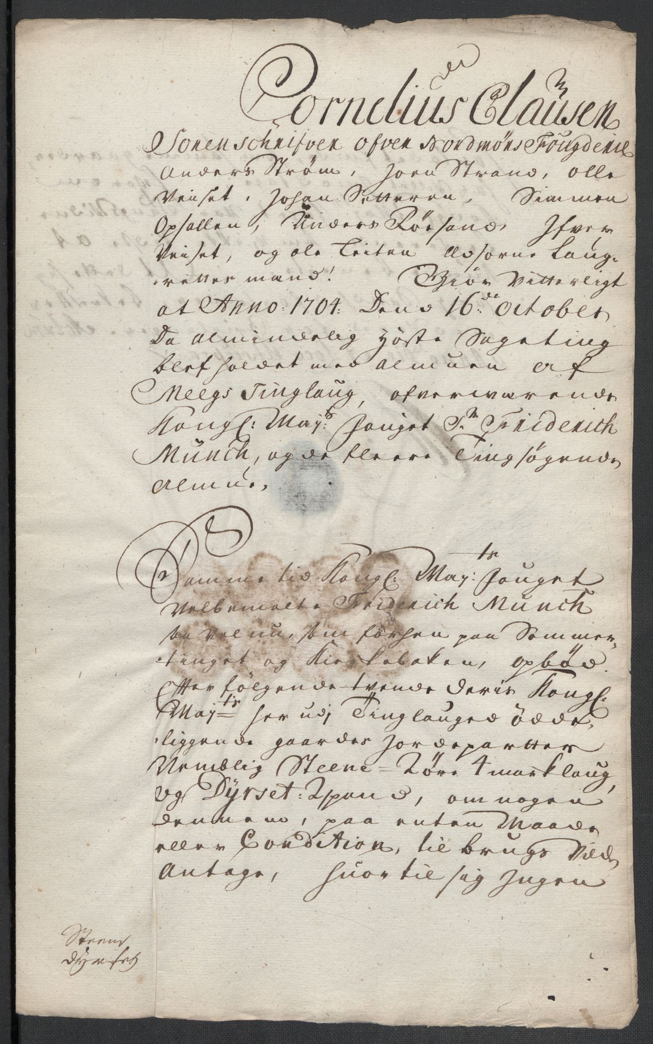 Rentekammeret inntil 1814, Reviderte regnskaper, Fogderegnskap, AV/RA-EA-4092/R56/L3740: Fogderegnskap Nordmøre, 1703-1704, p. 368