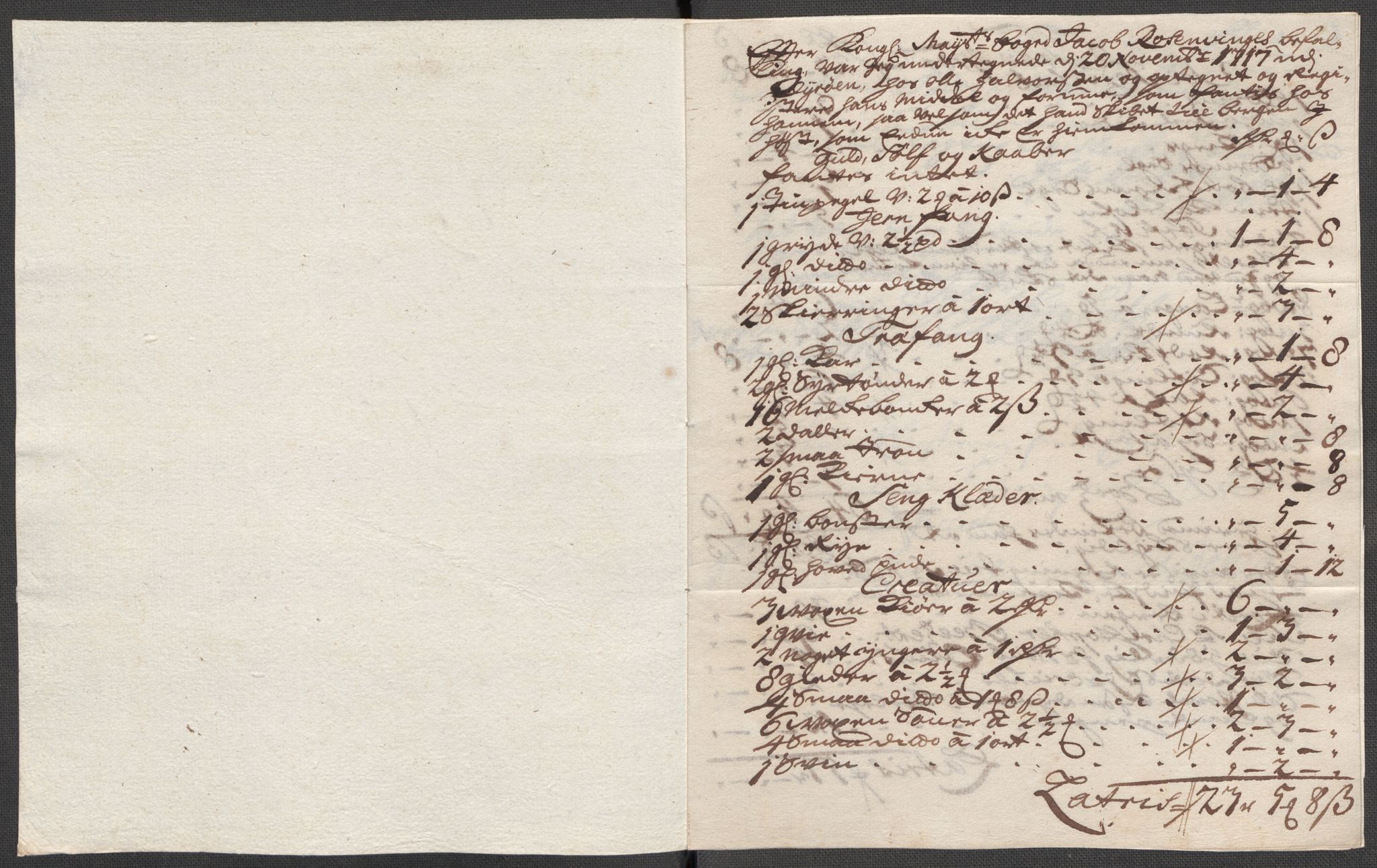 Rentekammeret inntil 1814, Reviderte regnskaper, Fogderegnskap, AV/RA-EA-4092/R67/L4684: Fogderegnskap Vesterålen, Andenes og Lofoten, 1718, p. 287