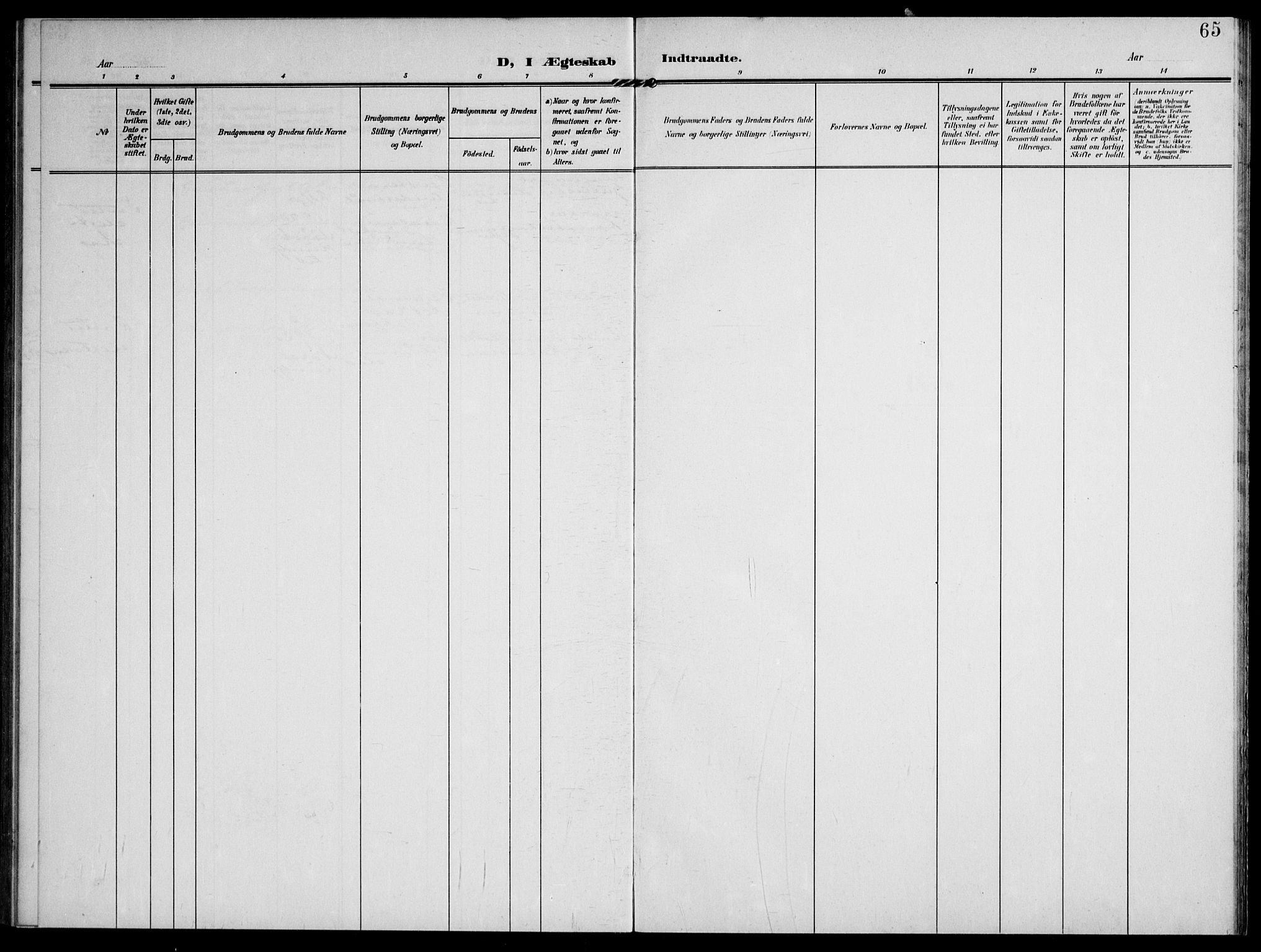 Lardal kirkebøker, SAKO/A-350/F/Fc/L0002: Parish register (official) no. III 2, 1907-1921, p. 65