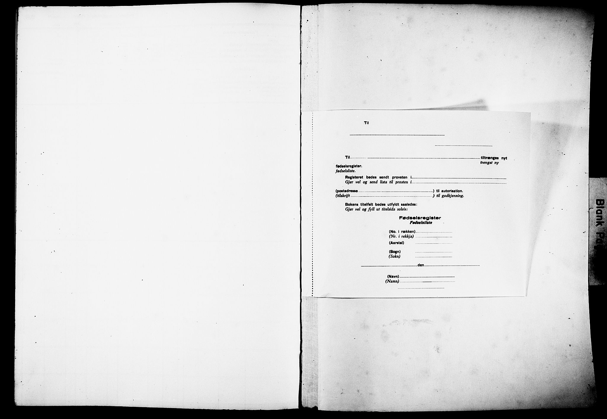 Birth register no. A 1, 1926-1929