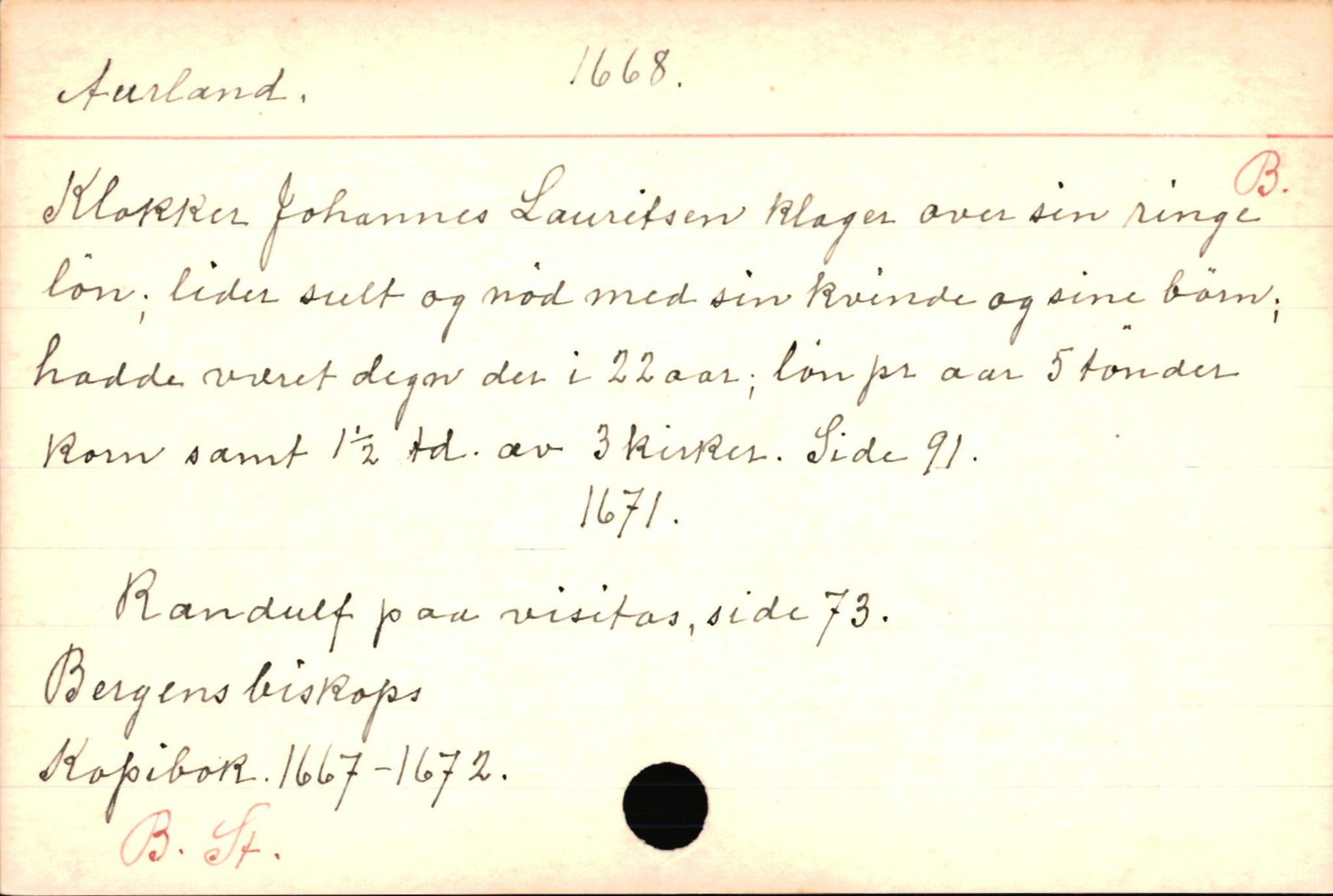 Haugen, Johannes - lærer, AV/SAB-SAB/PA-0036/01/L0001: Om klokkere og lærere, 1521-1904, p. 9123