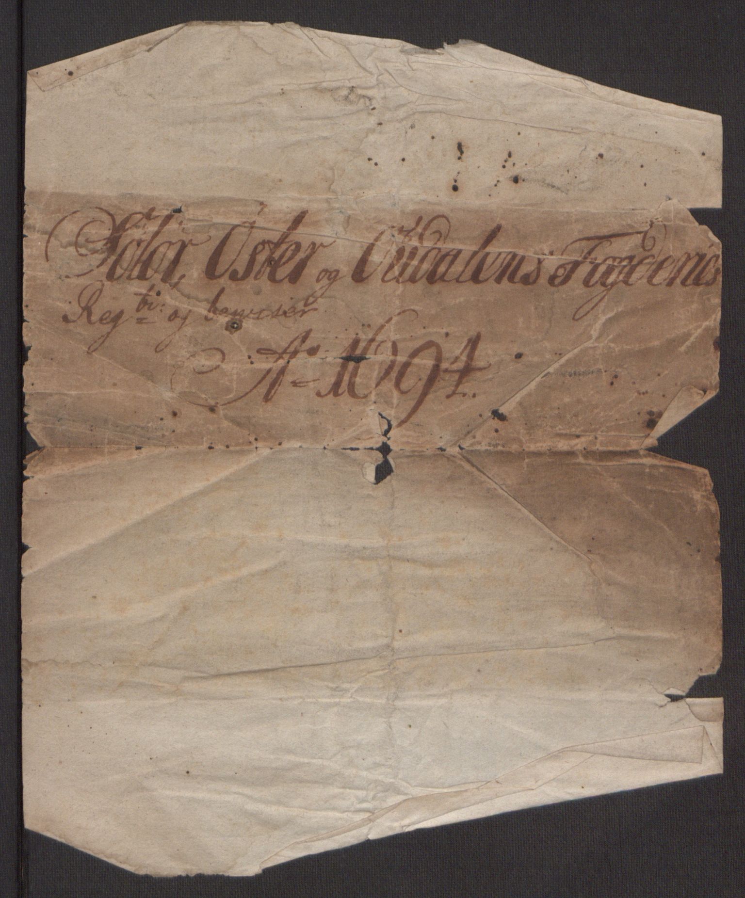 Rentekammeret inntil 1814, Reviderte regnskaper, Fogderegnskap, AV/RA-EA-4092/R13/L0833: Fogderegnskap Solør, Odal og Østerdal, 1695, p. 6