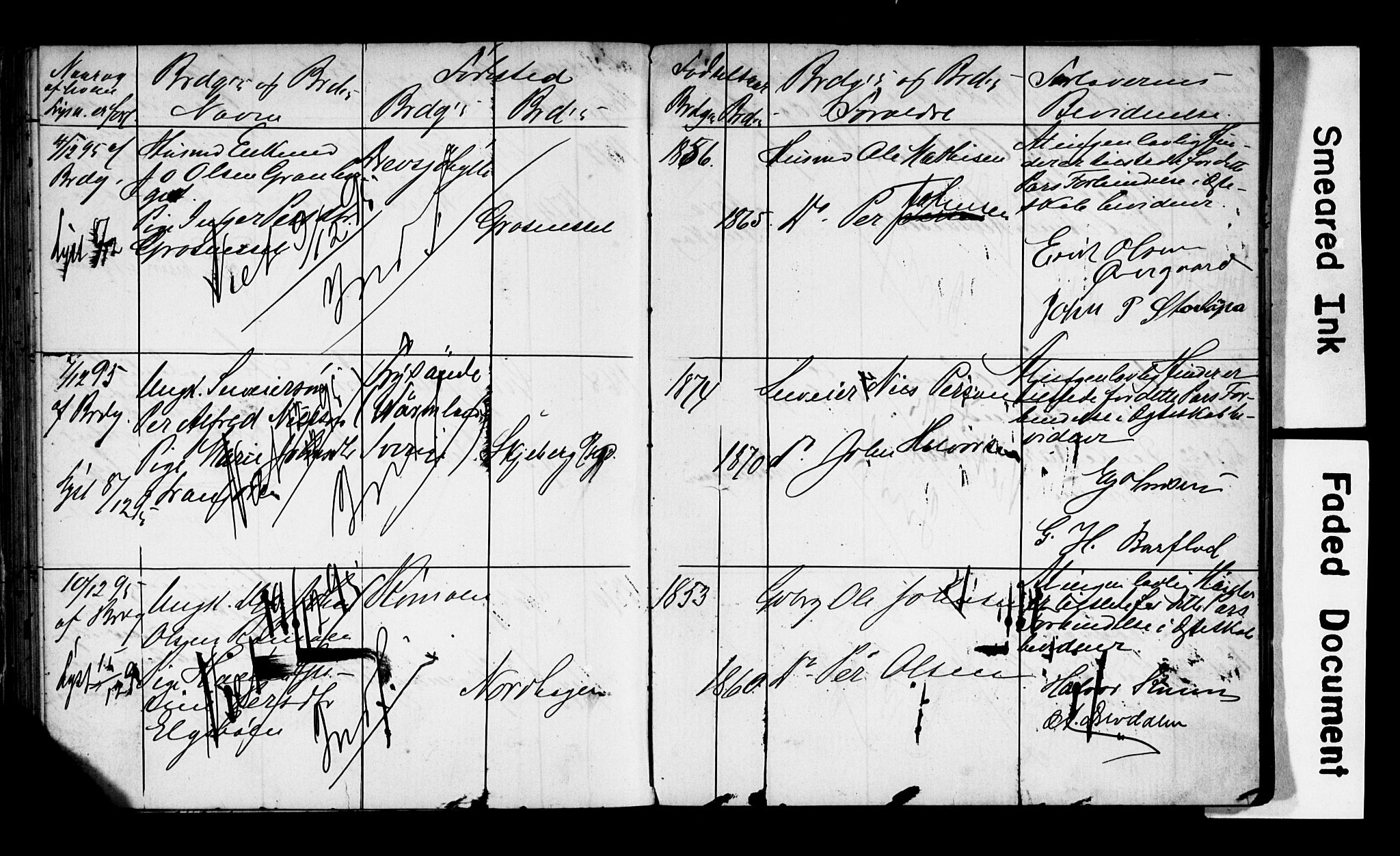 Trysil prestekontor, AV/SAH-PREST-046/I/Ie: Banns register no. 1, 1882-1899