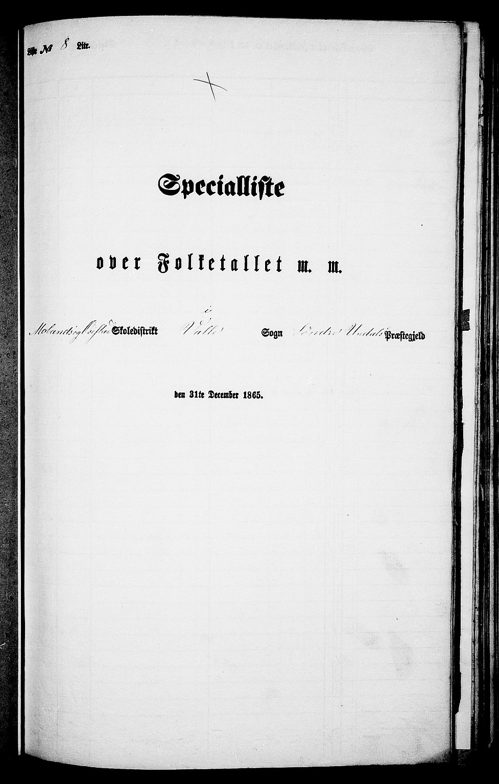 RA, 1865 census for Sør-Audnedal, 1865, p. 114