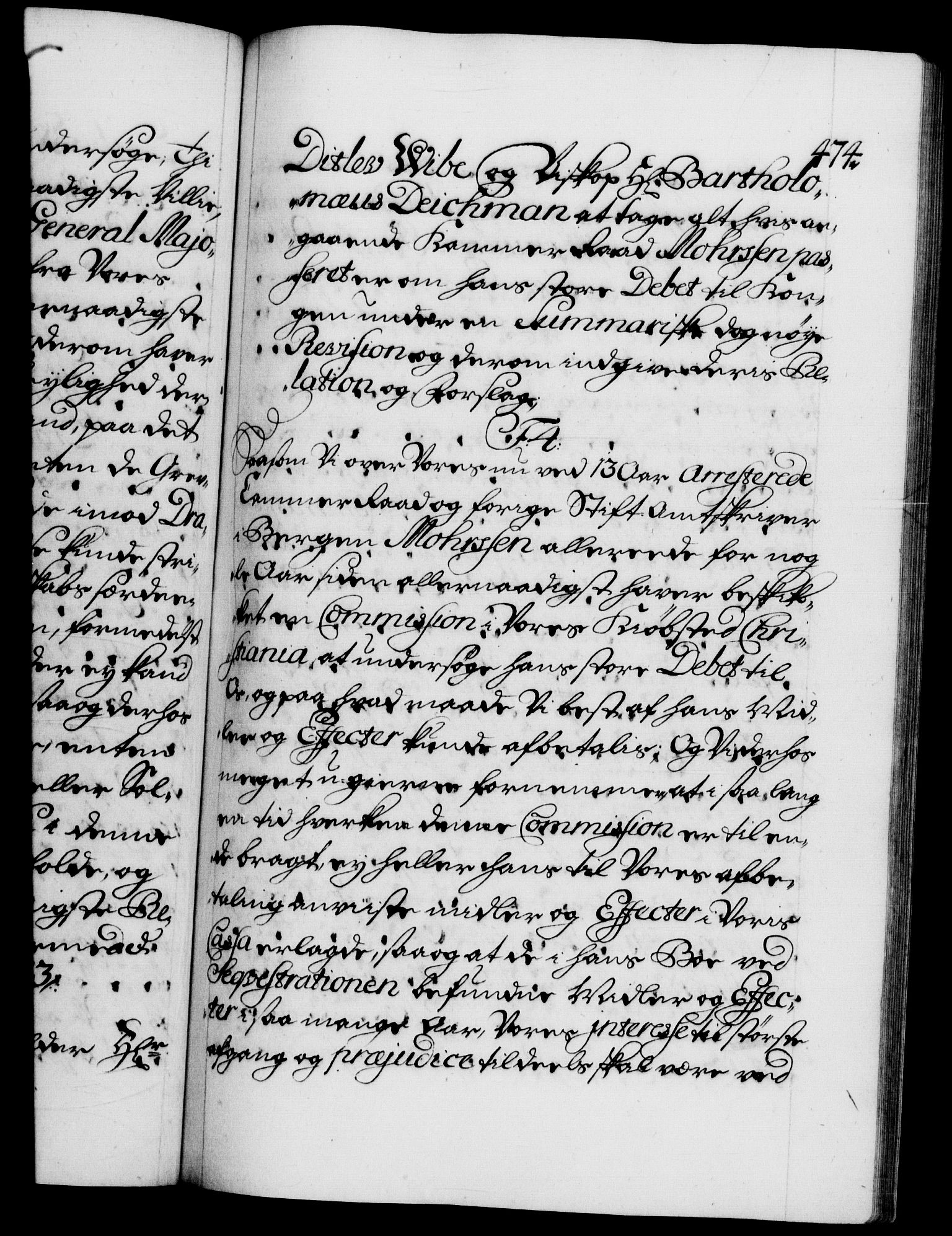 Danske Kanselli 1572-1799, RA/EA-3023/F/Fc/Fca/Fcab/L0022: Norske tegnelser, 1722-1724, p. 474a