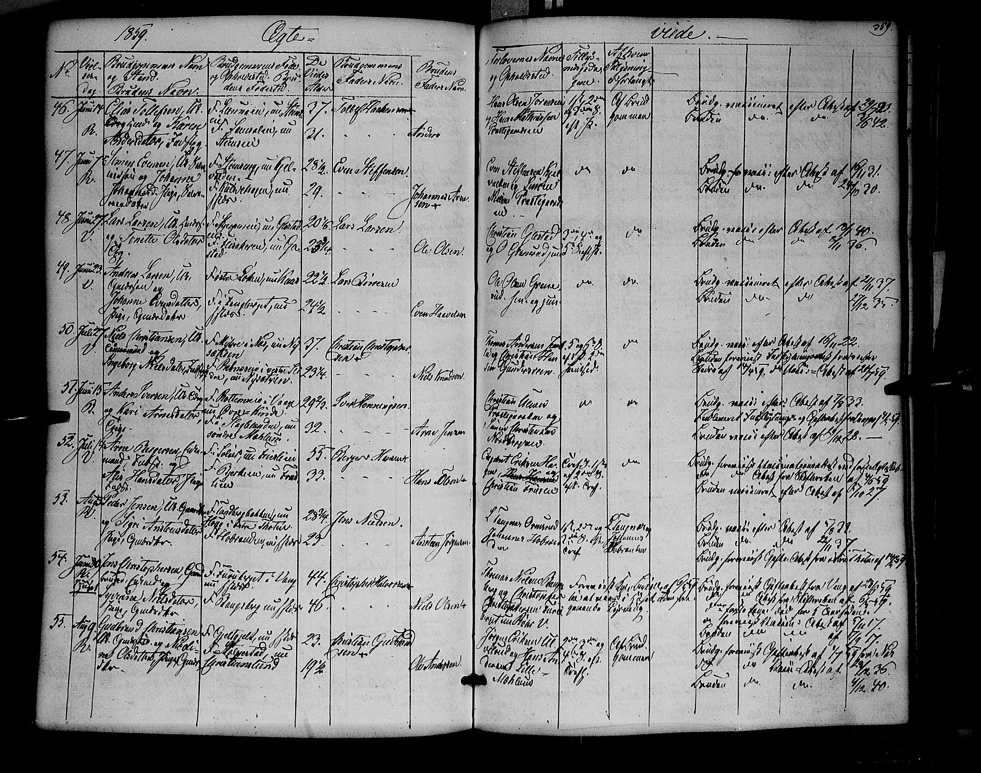 Ringsaker prestekontor, SAH/PREST-014/K/Ka/L0009: Parish register (official) no. 9, 1850-1860, p. 359