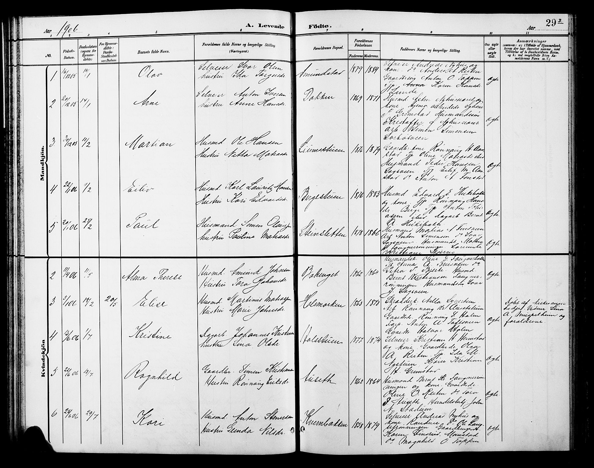 Østre Gausdal prestekontor, AV/SAH-PREST-092/H/Ha/Hab/L0003: Parish register (copy) no. 3, 1894-1915, p. 29d