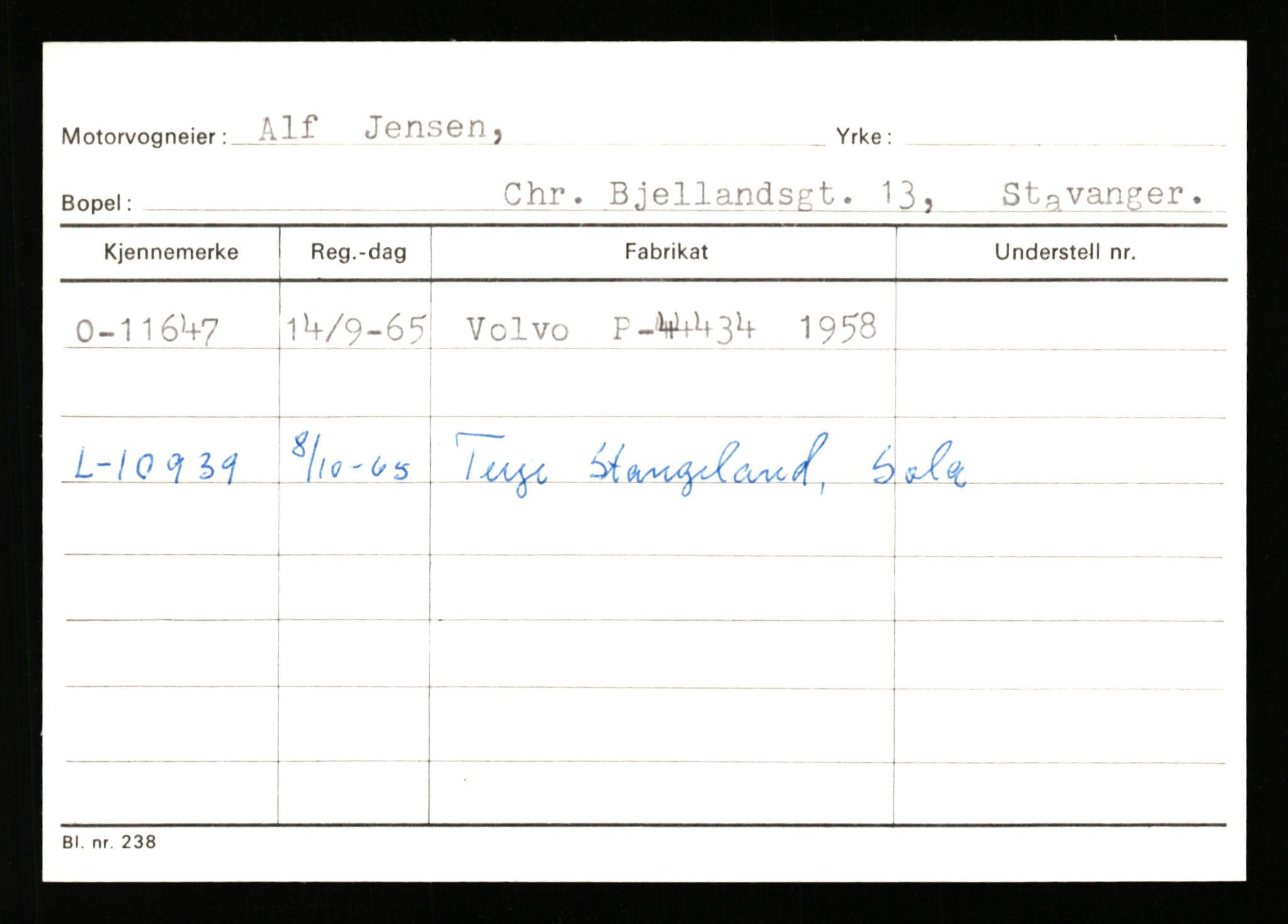 Stavanger trafikkstasjon, AV/SAST-A-101942/0/G/L0003: Registreringsnummer: 10466 - 15496, 1930-1971, p. 1205