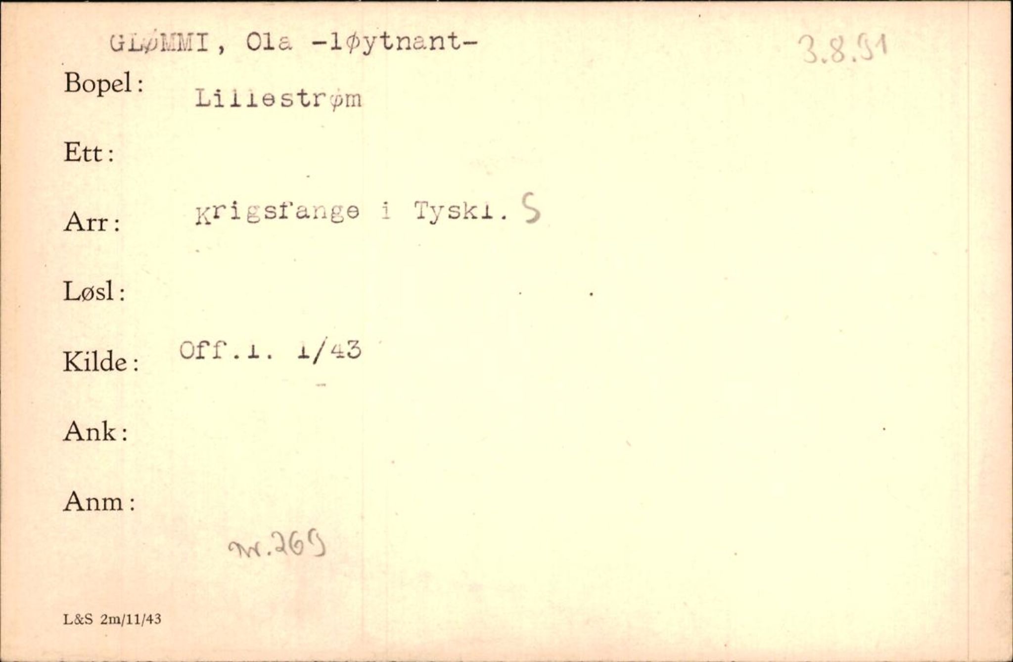 Forsvaret, Forsvarets krigshistoriske avdeling, AV/RA-RAFA-2017/Y/Yf/L0200: II-C-11-2102  -  Norske krigsfanger i Tyskland, 1940-1945, p. 316