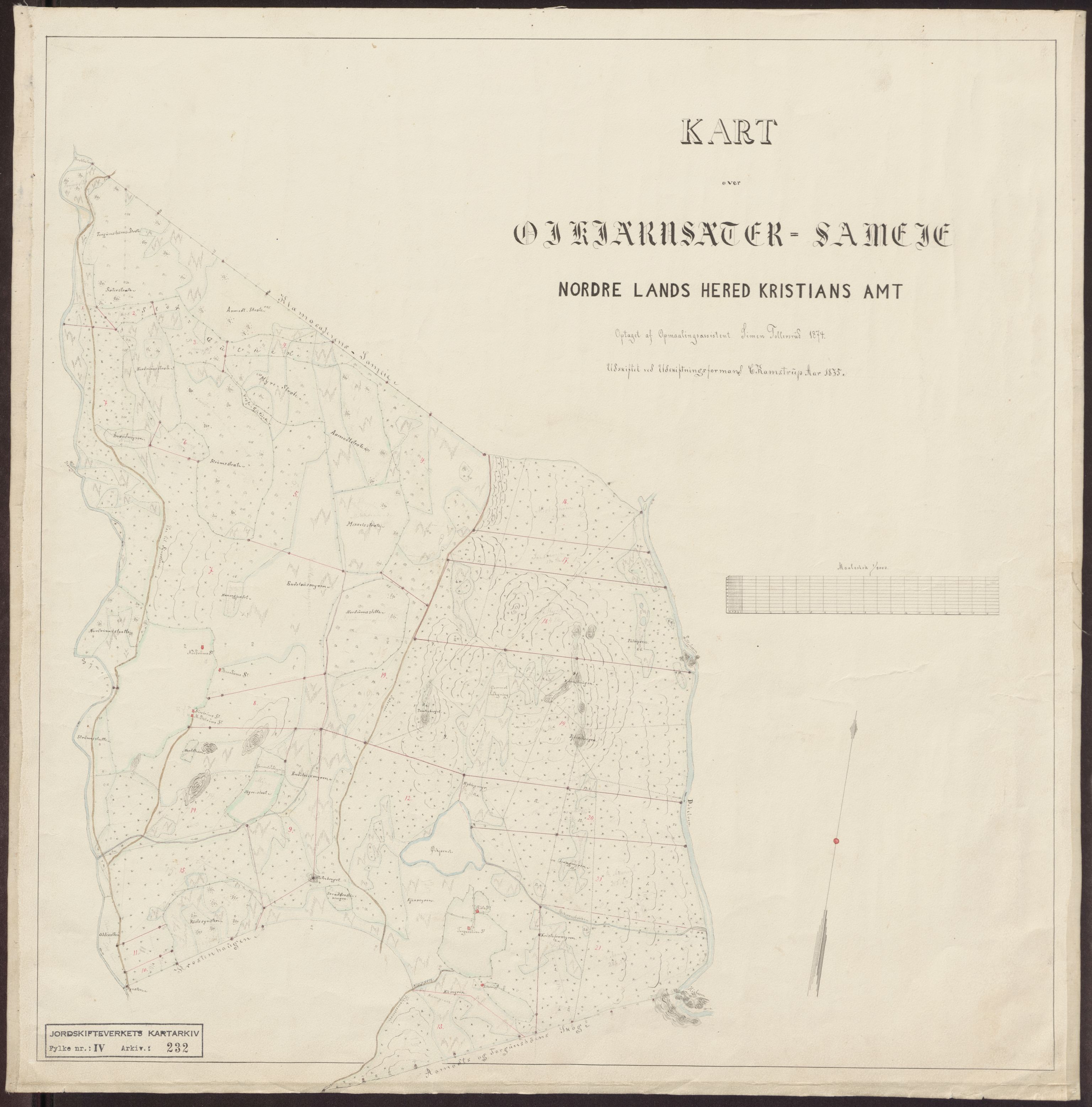 Jordskifteverkets kartarkiv, AV/RA-S-3929/T, 1859-1988, p. 292