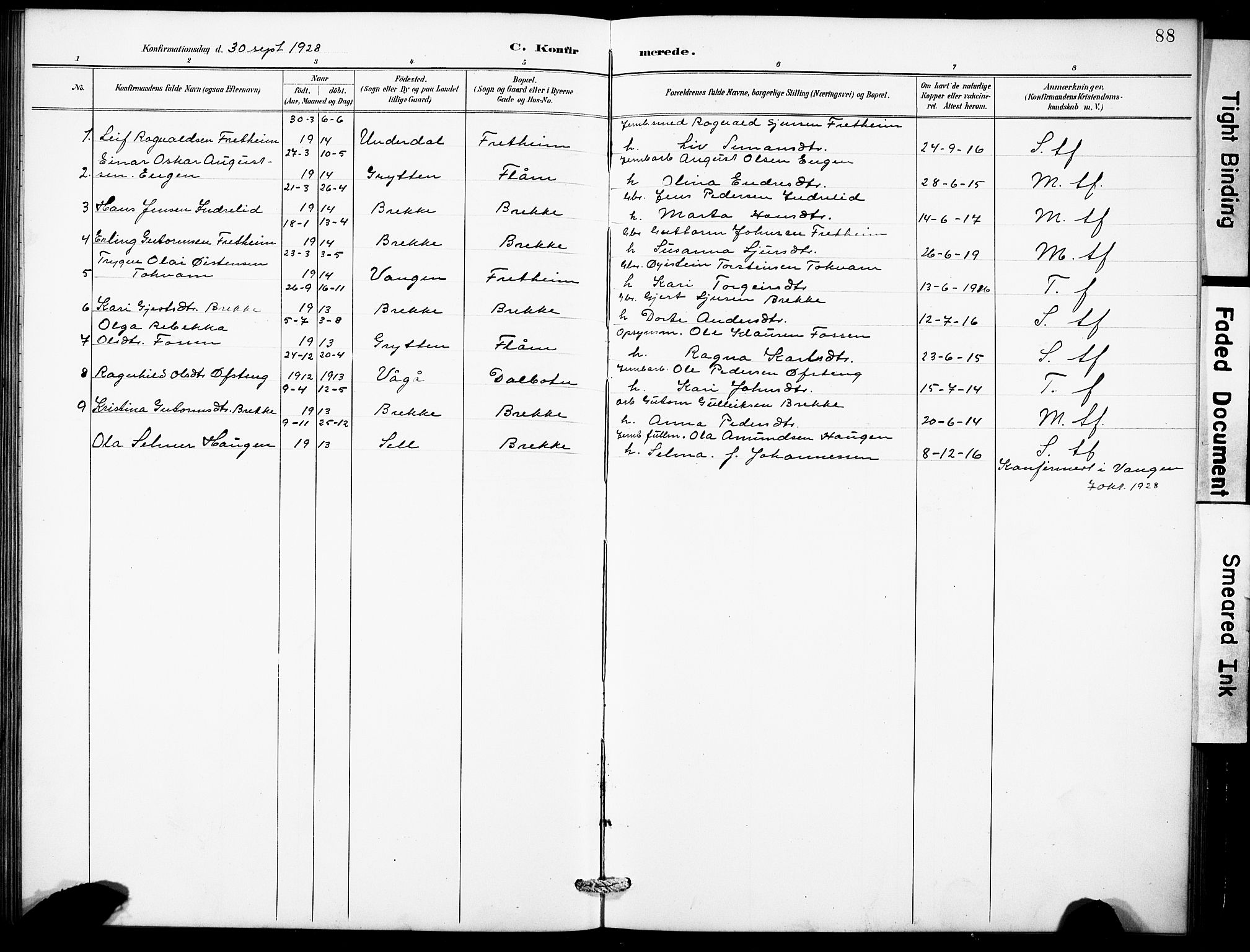 Aurland sokneprestembete, SAB/A-99937/H/Hb/Hbb/L0002: Parish register (copy) no. B 2, 1887-1929, p. 88