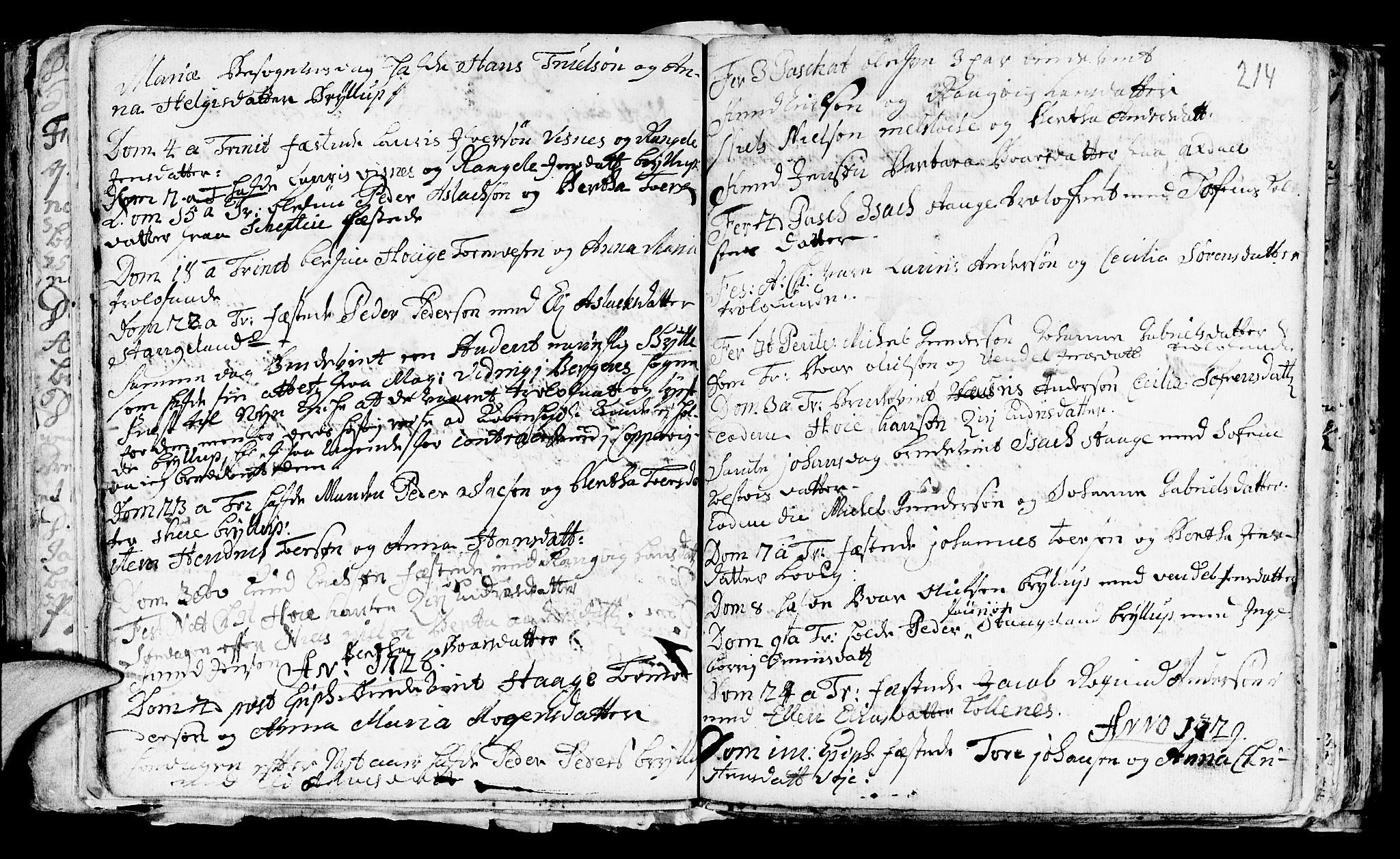 Avaldsnes sokneprestkontor, AV/SAST-A -101851/H/Ha/Haa/L0001: Parish register (official) no. A 1, 1711-1764, p. 214