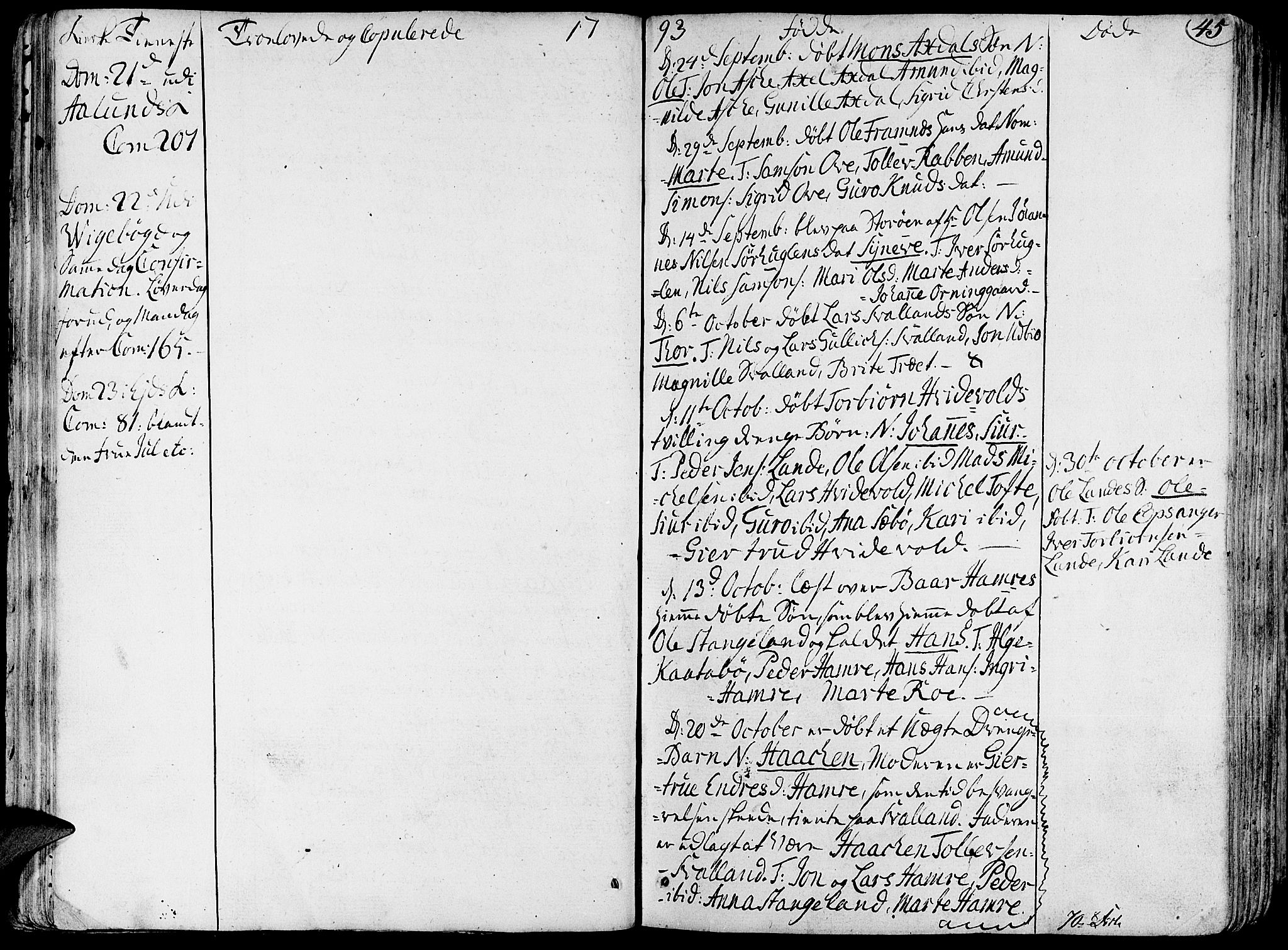 Fjelberg sokneprestembete, SAB/A-75201/H/Haa: Parish register (official) no. A 3, 1788-1815, p. 45