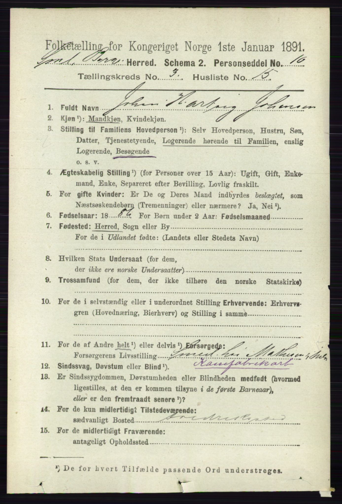 RA, 1891 census for 0113 Borge, 1891, p. 1547