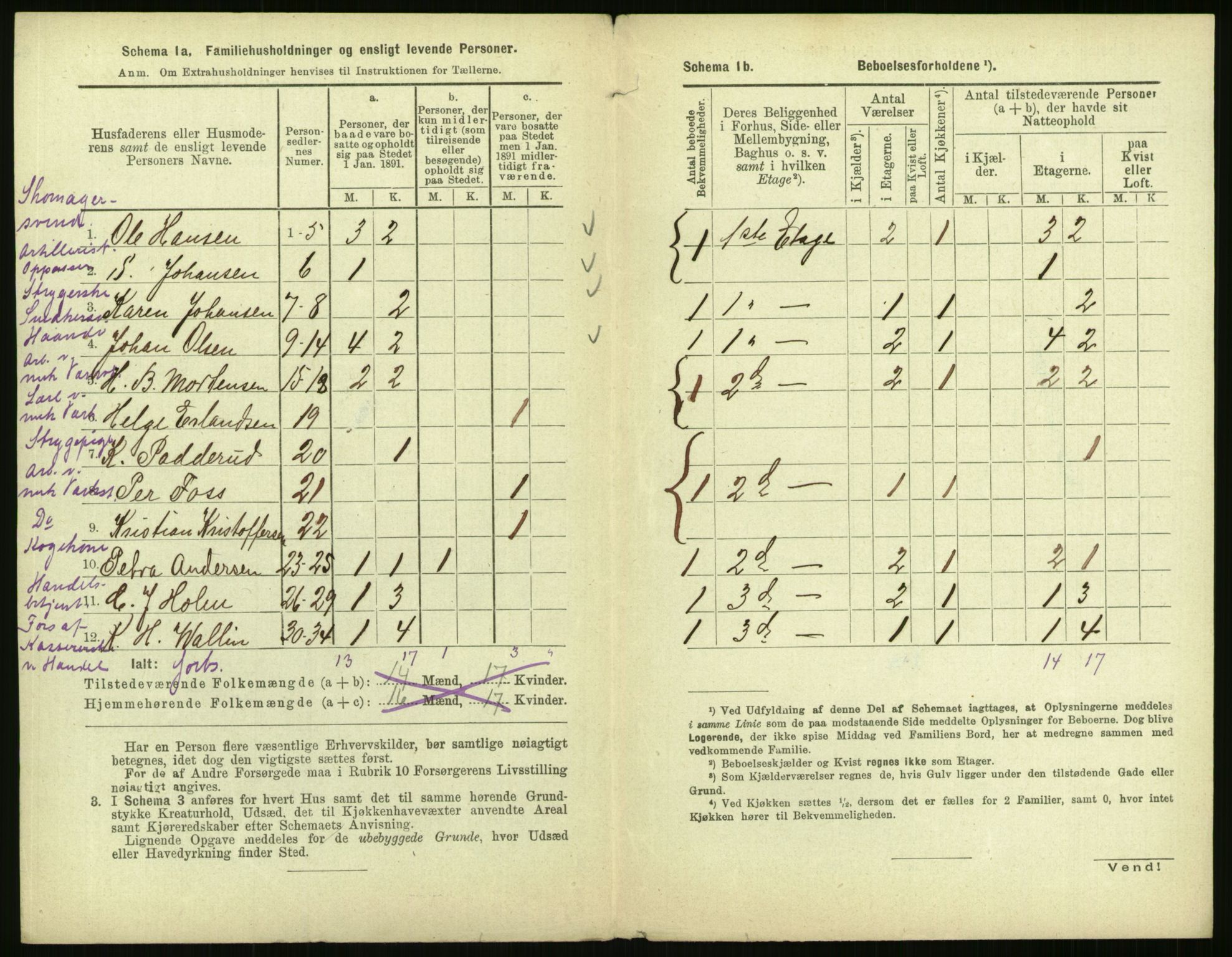 RA, 1891 census for 0301 Kristiania, 1891, p. 44856