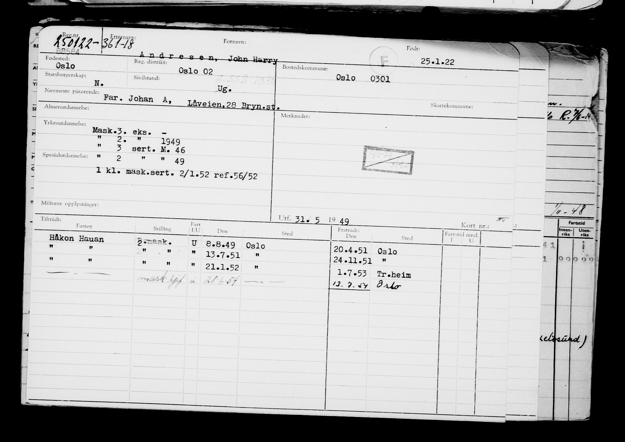 Direktoratet for sjømenn, AV/RA-S-3545/G/Gb/L0202: Hovedkort, 1922, p. 293