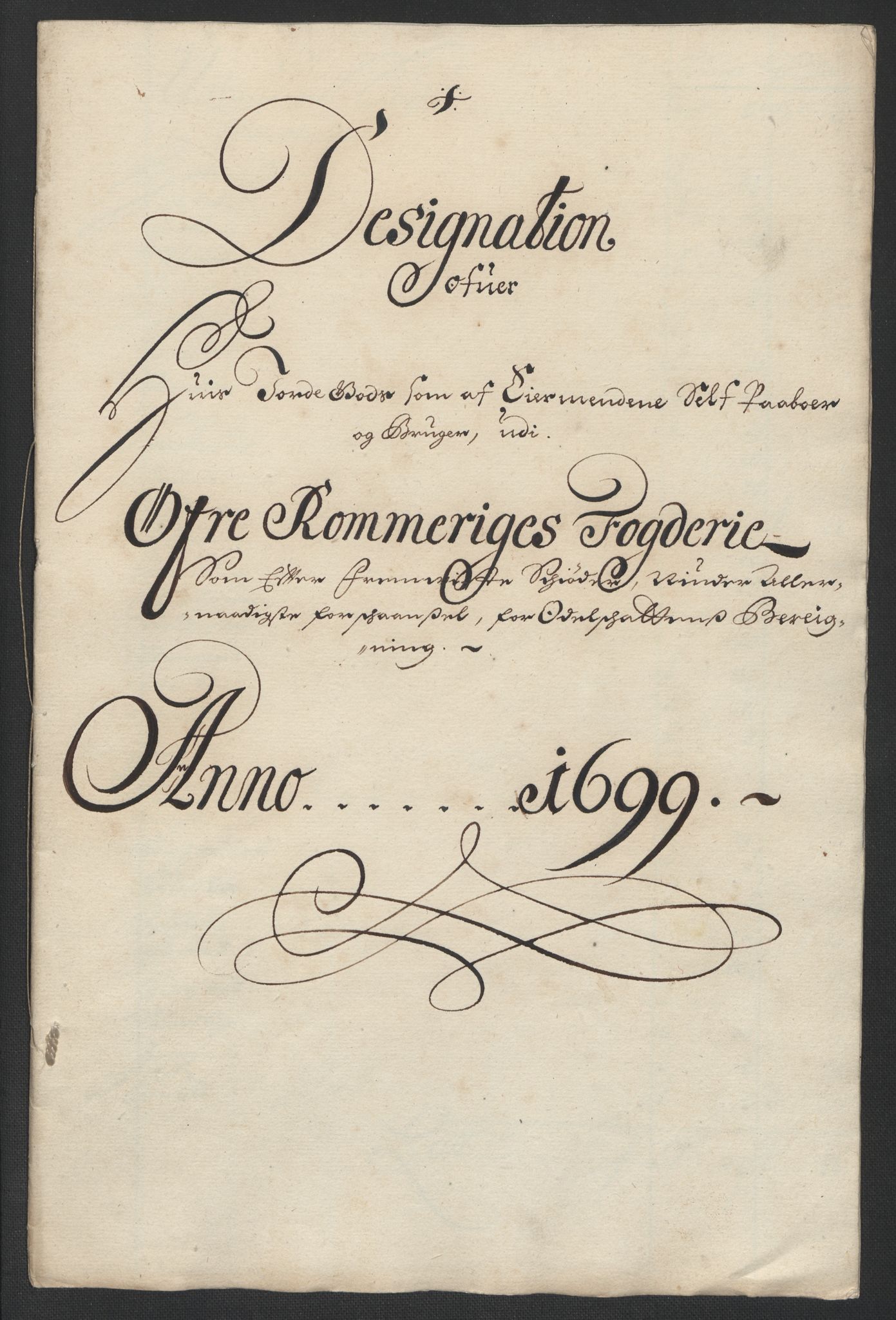 Rentekammeret inntil 1814, Reviderte regnskaper, Fogderegnskap, RA/EA-4092/R12/L0711: Fogderegnskap Øvre Romerike, 1699, p. 227