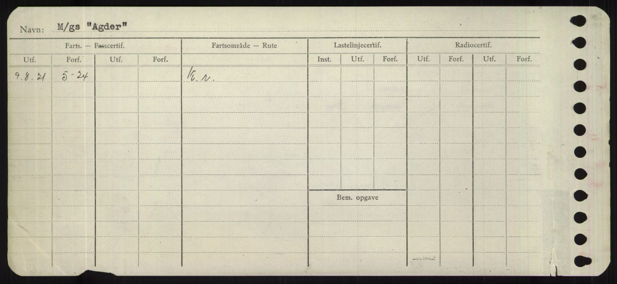 Sjøfartsdirektoratet med forløpere, Skipsmålingen, RA/S-1627/H/Hd/L0001: Fartøy, A-Anv, p. 116