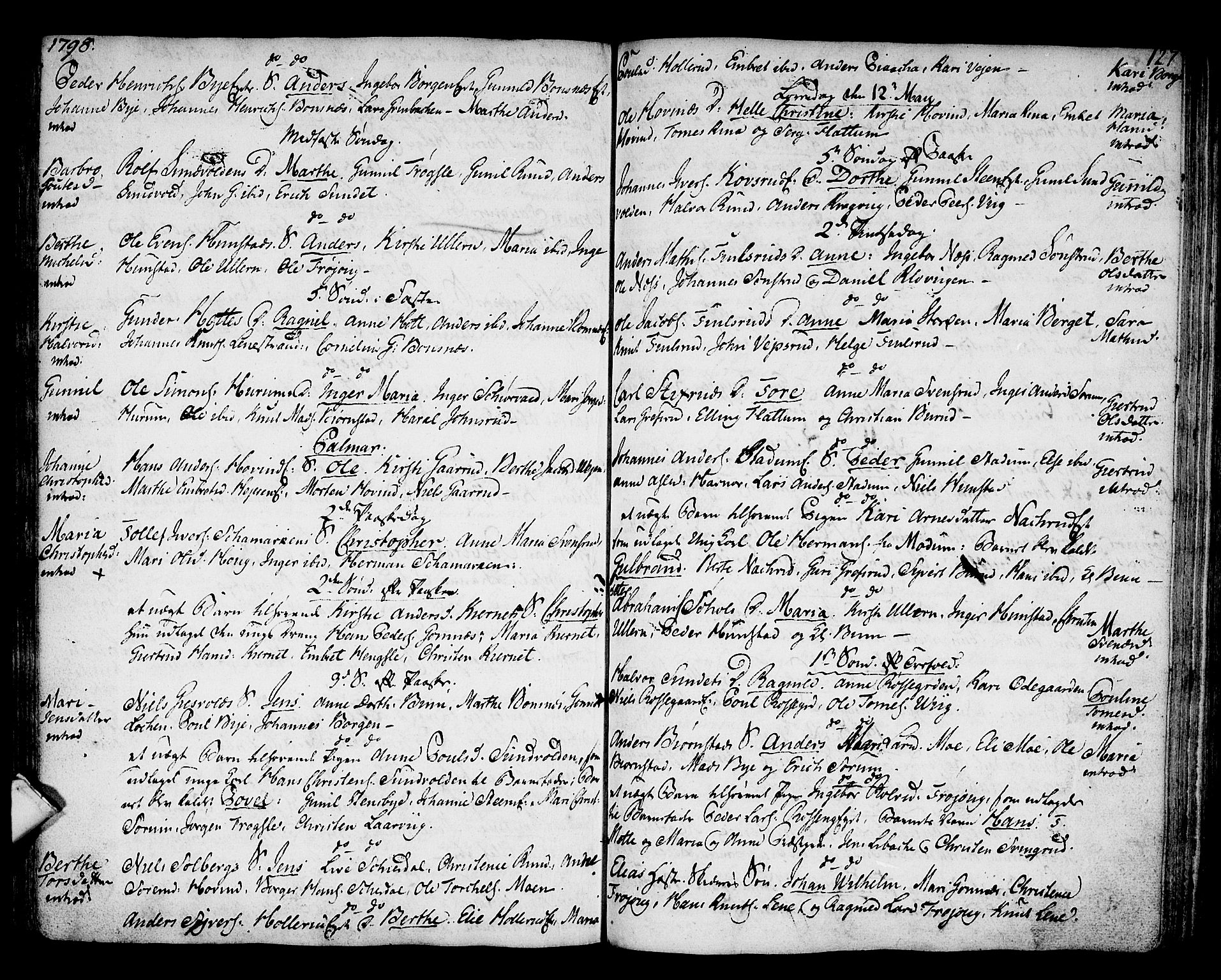 Hole kirkebøker, SAKO/A-228/F/Fa/L0002: Parish register (official) no. I 2, 1766-1814, p. 127