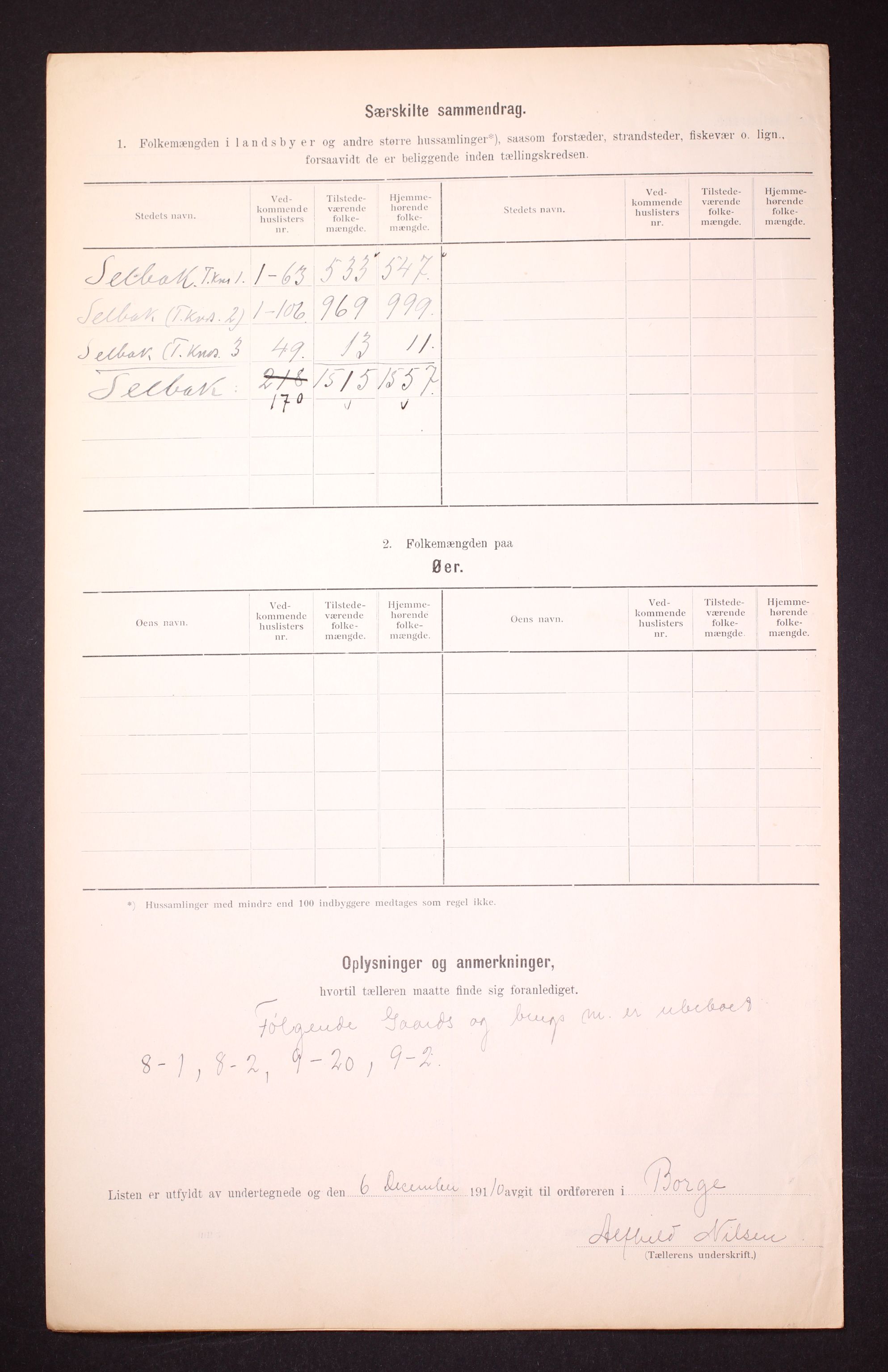 RA, 1910 census for Borge, 1910, p. 7