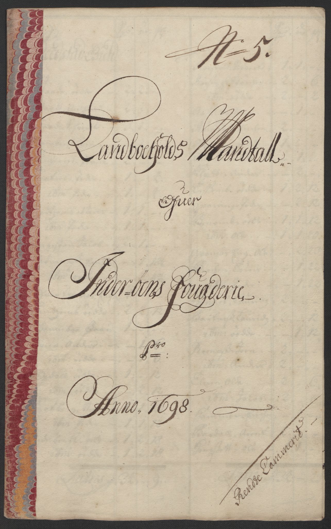 Rentekammeret inntil 1814, Reviderte regnskaper, Fogderegnskap, RA/EA-4092/R63/L4310: Fogderegnskap Inderøy, 1698-1699, p. 135
