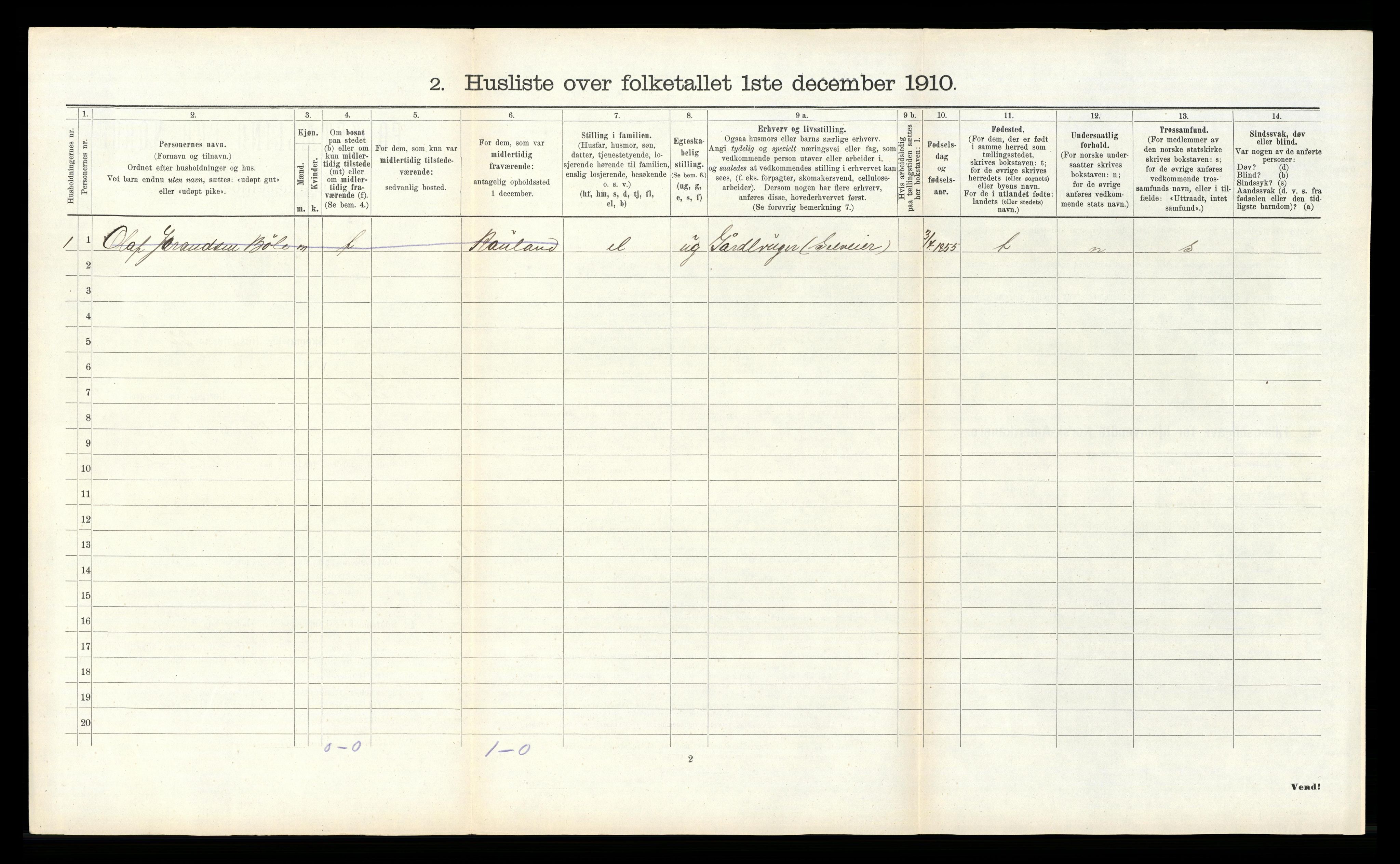 RA, 1910 census for Seljord, 1910, p. 348