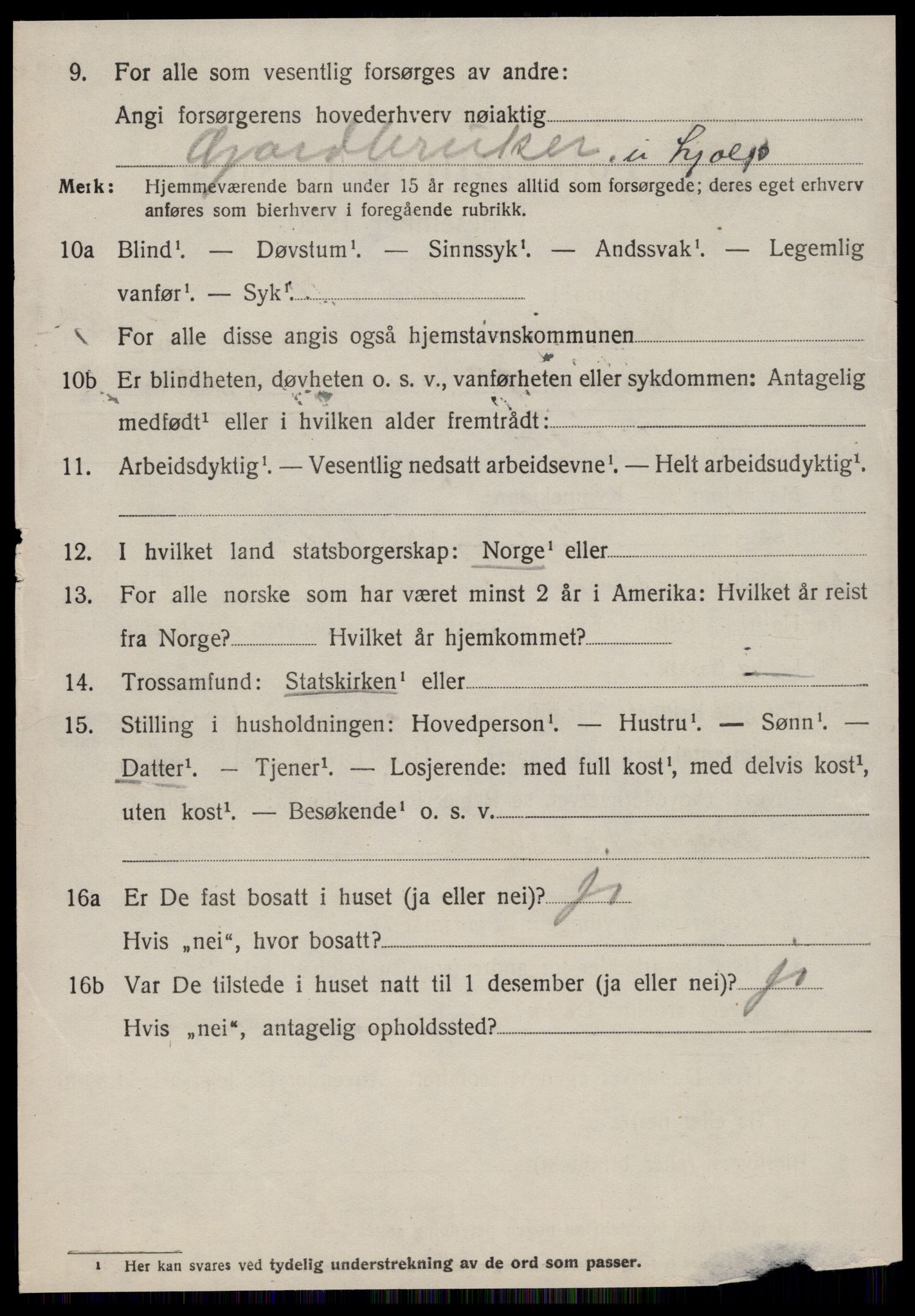 SAT, 1920 census for Bolsøy, 1920, p. 8226