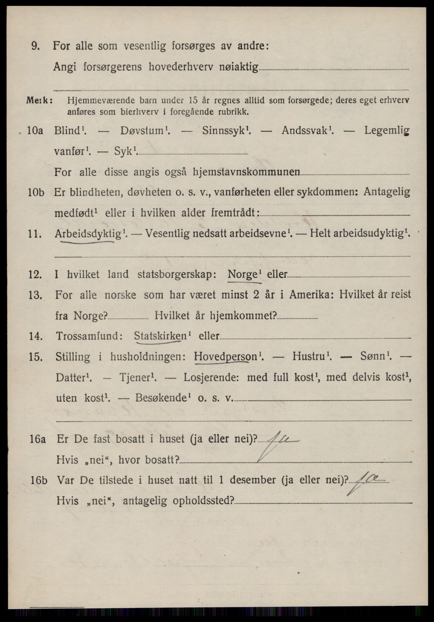 SAT, 1920 census for Sande (MR), 1920, p. 4829