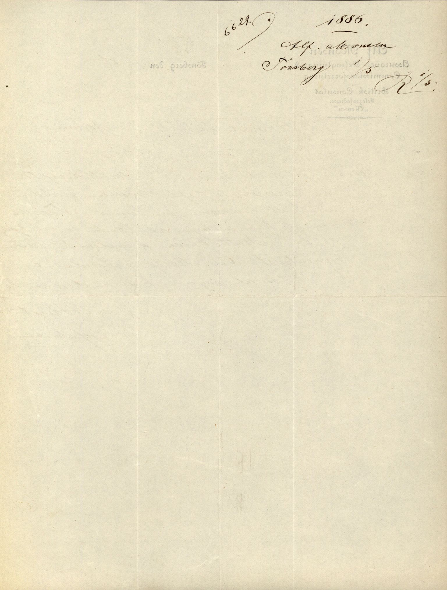 Pa 63 - Østlandske skibsassuranceforening, VEMU/A-1079/G/Ga/L0019/0007: Havaridokumenter / Flora, Foldin, Fix, Flora, Hast, Kvik, Pehr, 1886-1887, p. 3