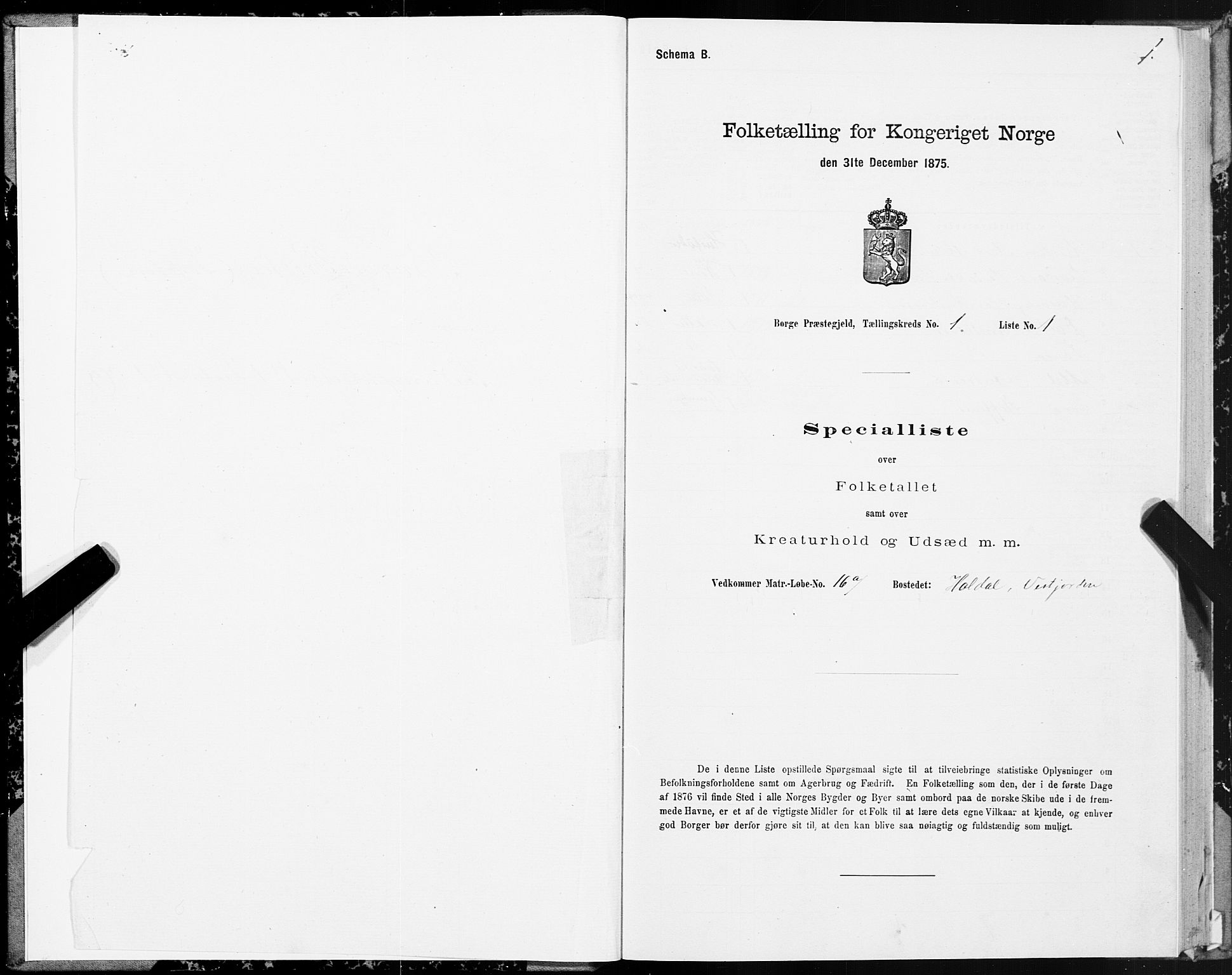 SAT, 1875 census for 1862P Borge, 1875, p. 1001