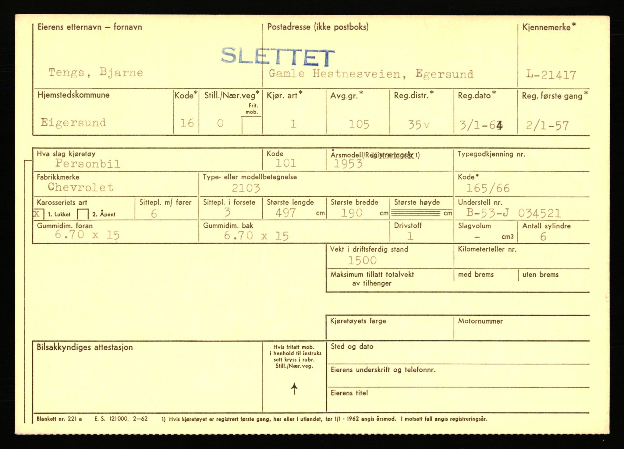 Stavanger trafikkstasjon, AV/SAST-A-101942/0/F/L0037: L-20500 - L-21499, 1930-1971, p. 2167