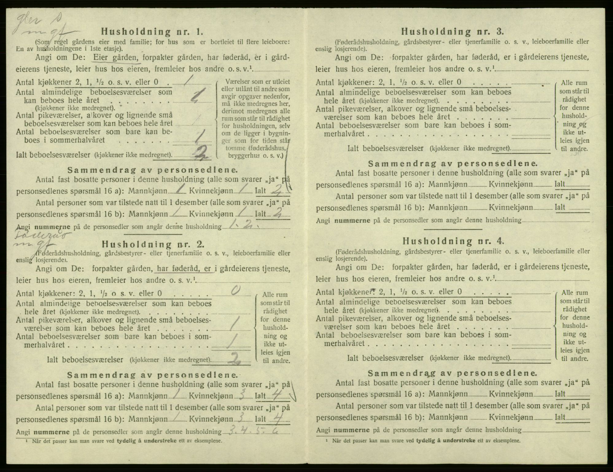 SAB, 1920 census for Hålandsdal, 1920, p. 32