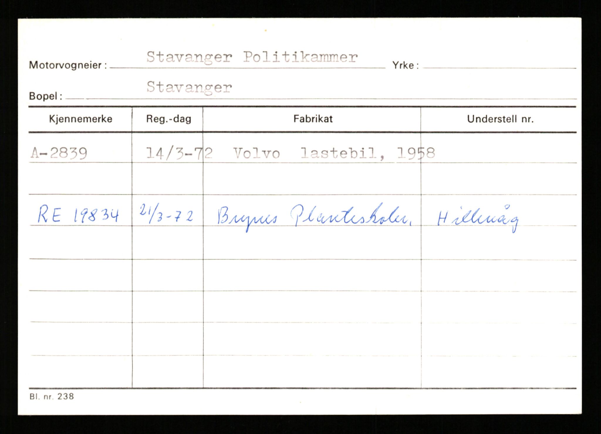 Stavanger trafikkstasjon, AV/SAST-A-101942/0/G/L0001: Registreringsnummer: 0 - 5782, 1930-1971, p. 1915