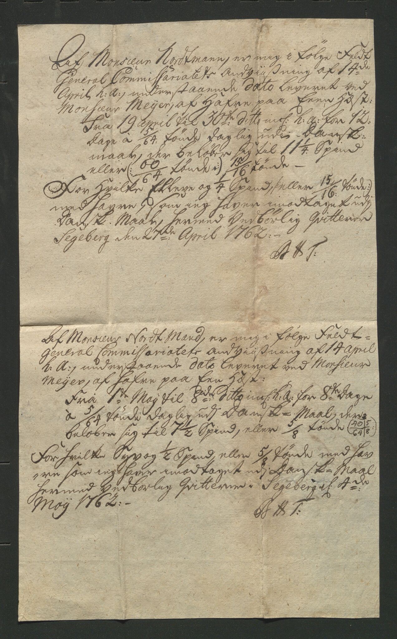 Åker i Vang, Hedmark, og familien Todderud, AV/SAH-ARK-010/J/Jc/L0002: Korrespondanse, 1753-1762, p. 427