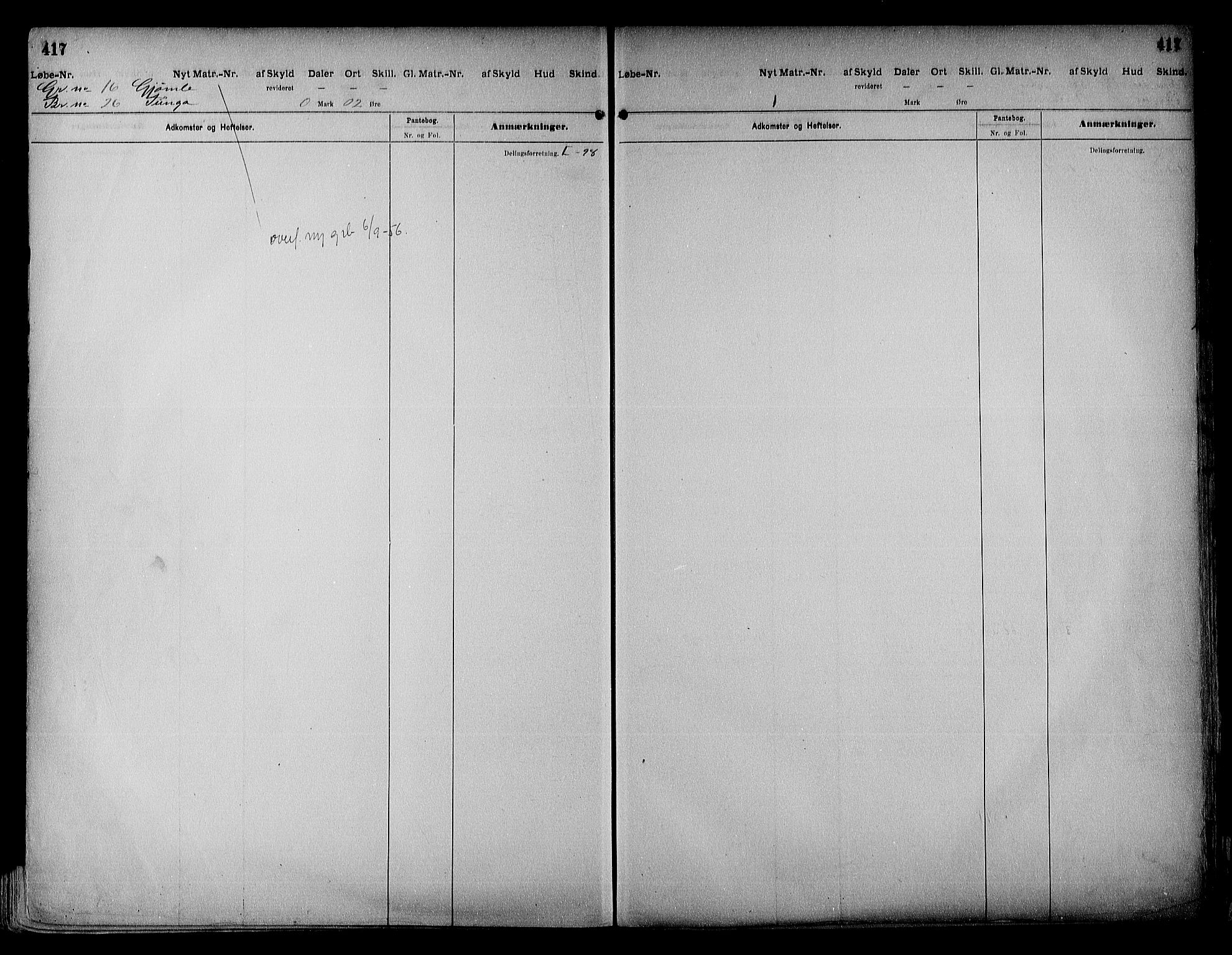 Vestre Nedenes/Sand sorenskriveri, SAK/1221-0010/G/Ga/L0018: Mortgage register no. 13b, 1872-1956, p. 417