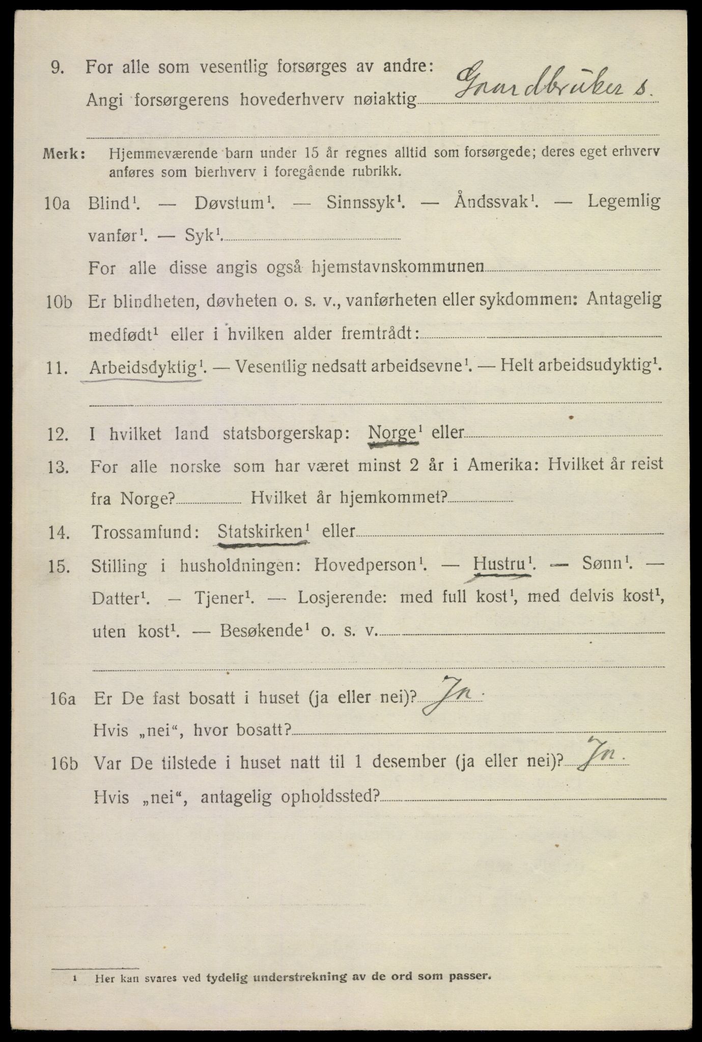 SAKO, 1920 census for Modum, 1920, p. 15216