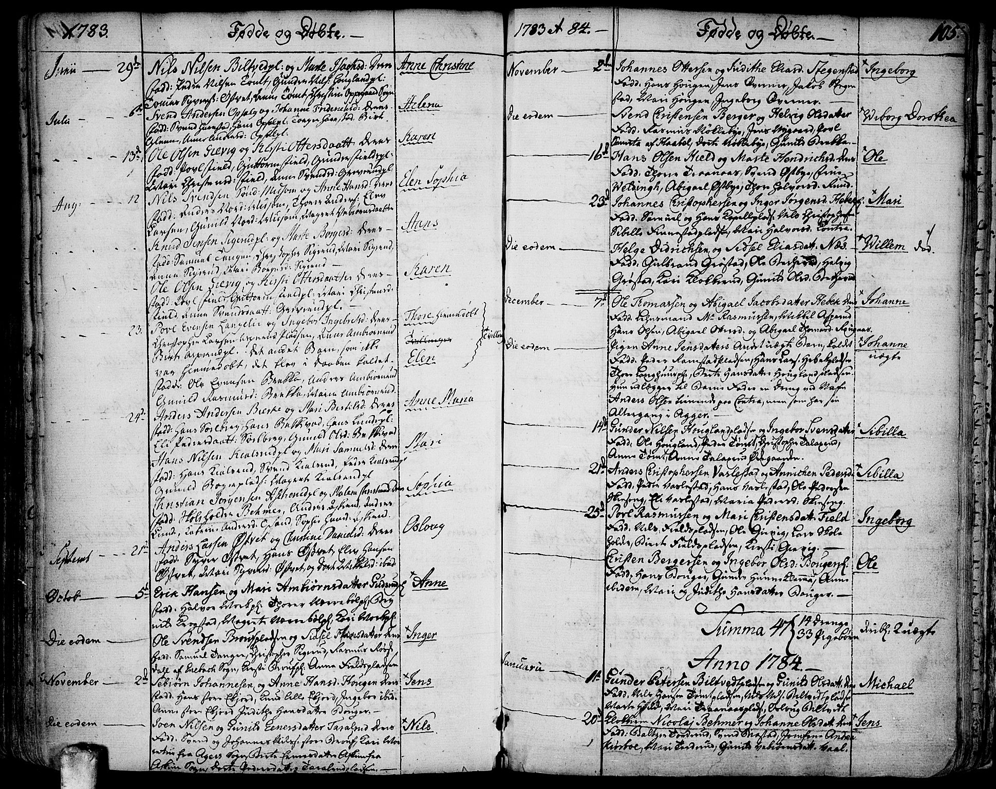 Kråkstad prestekontor Kirkebøker, SAO/A-10125a/F/Fa/L0001: Parish register (official) no. I 1, 1736-1785, p. 105