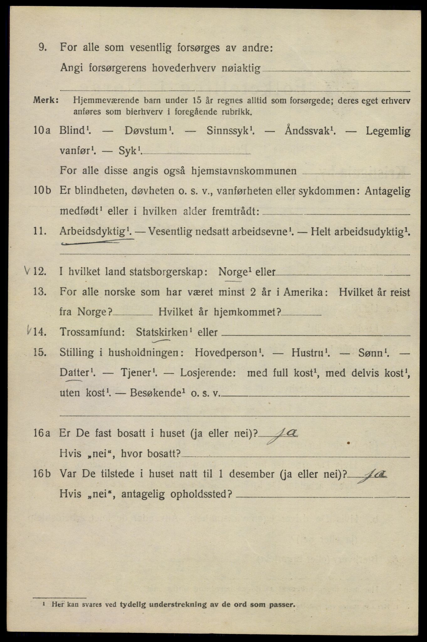 SAO, 1920 census for Kristiania, 1920, p. 151438