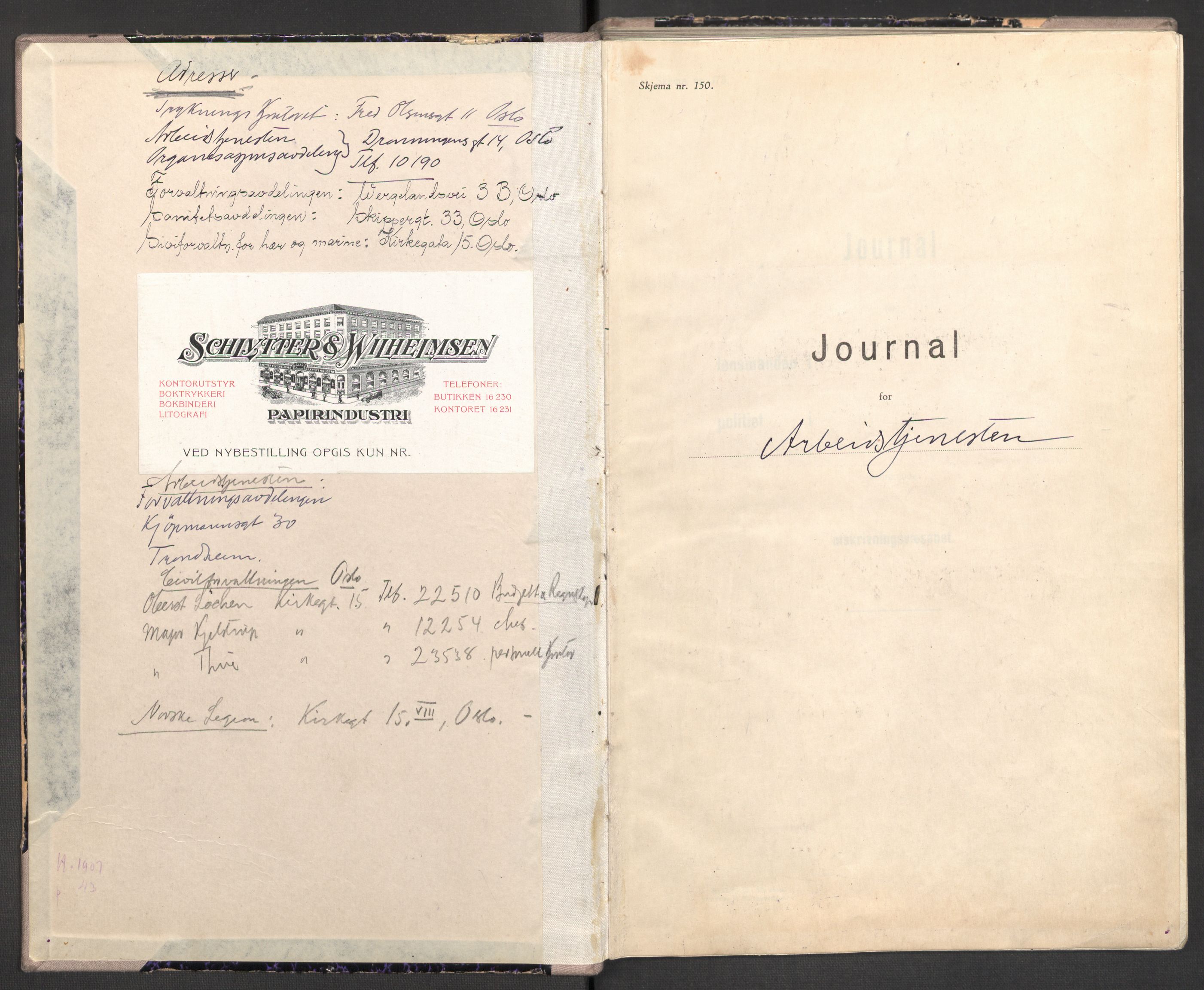 Norges arbeidstjeneste, AV/RA-S-5014/C/Ca/L0001: Journal for utskrivning Nordland og Troms, 1940-1942, p. 3