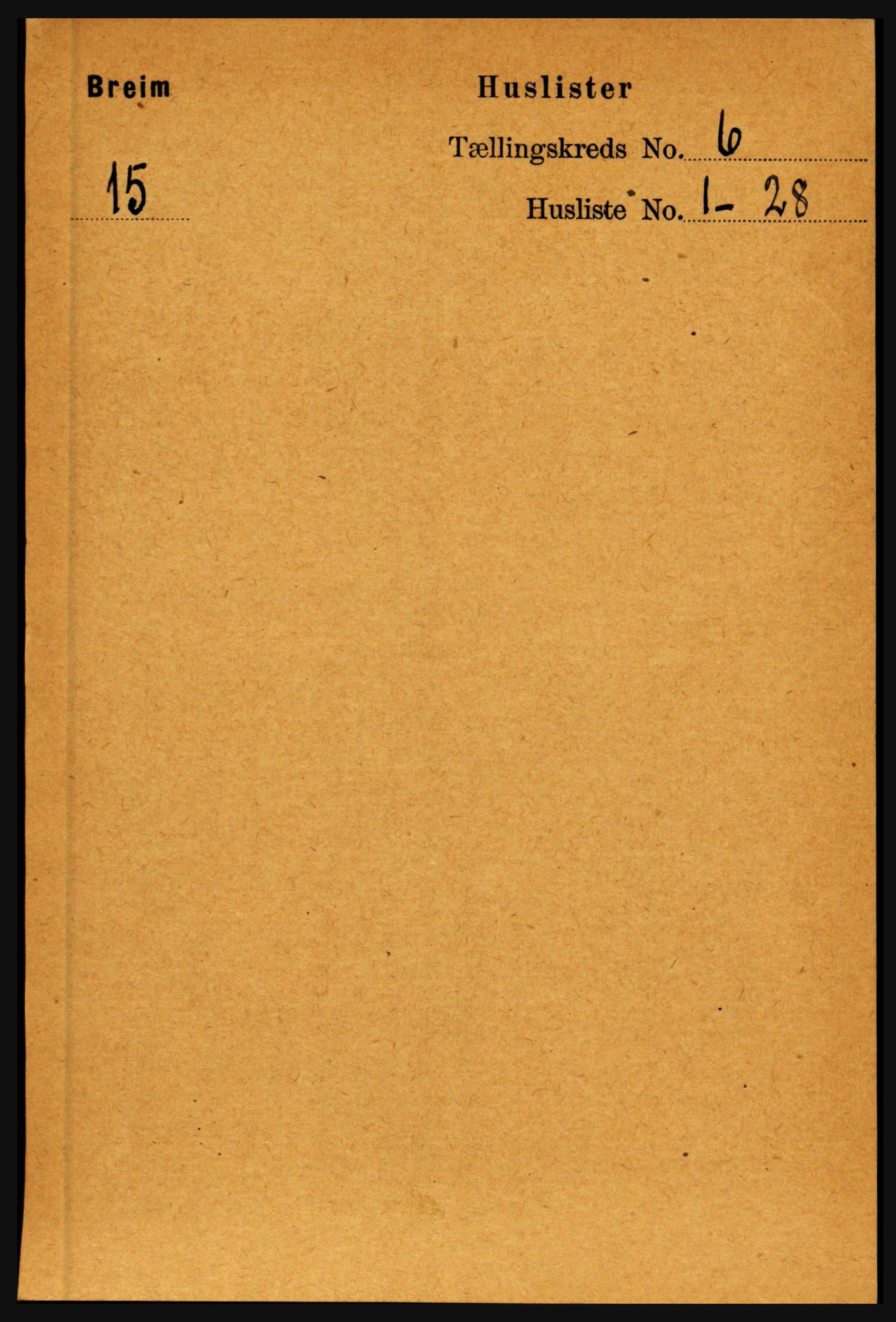RA, 1891 census for 1446 Breim, 1891, p. 2050