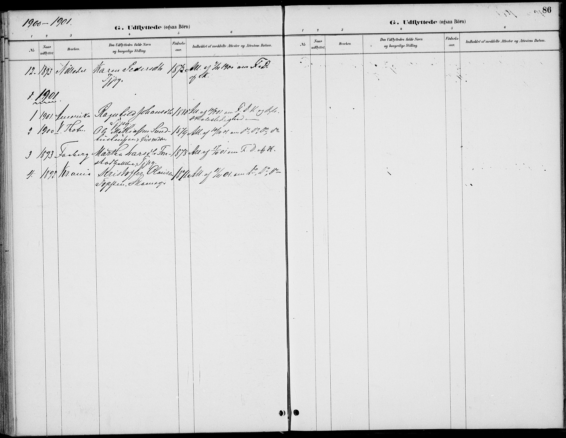 Østre Gausdal prestekontor, AV/SAH-PREST-092/H/Ha/Haa/L0003: Parish register (official) no. 3, 1887-1901, p. 86