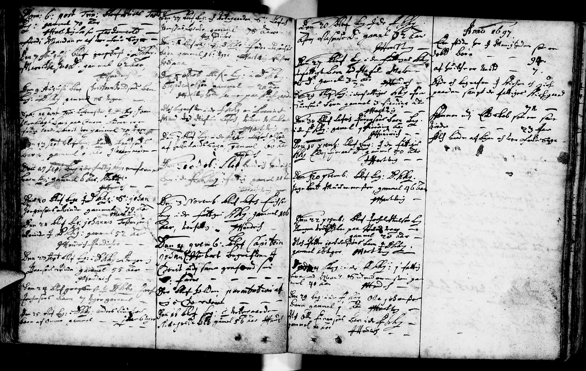 Domkirken sokneprestkontor, SAST/A-101812/001/30/30BA/L0001: Parish register (official) no. A 1 /1, 1688-1727