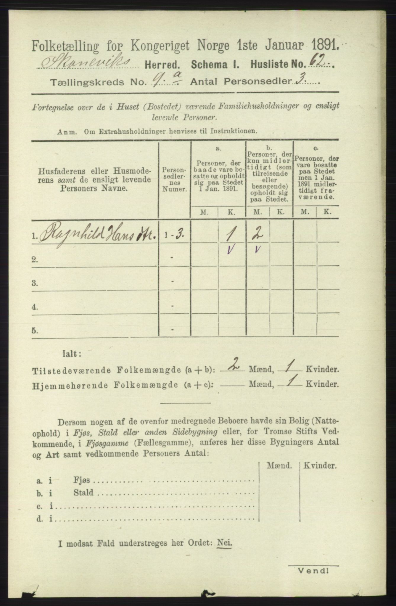 RA, 1891 census for 1212 Skånevik, 1891, p. 2551