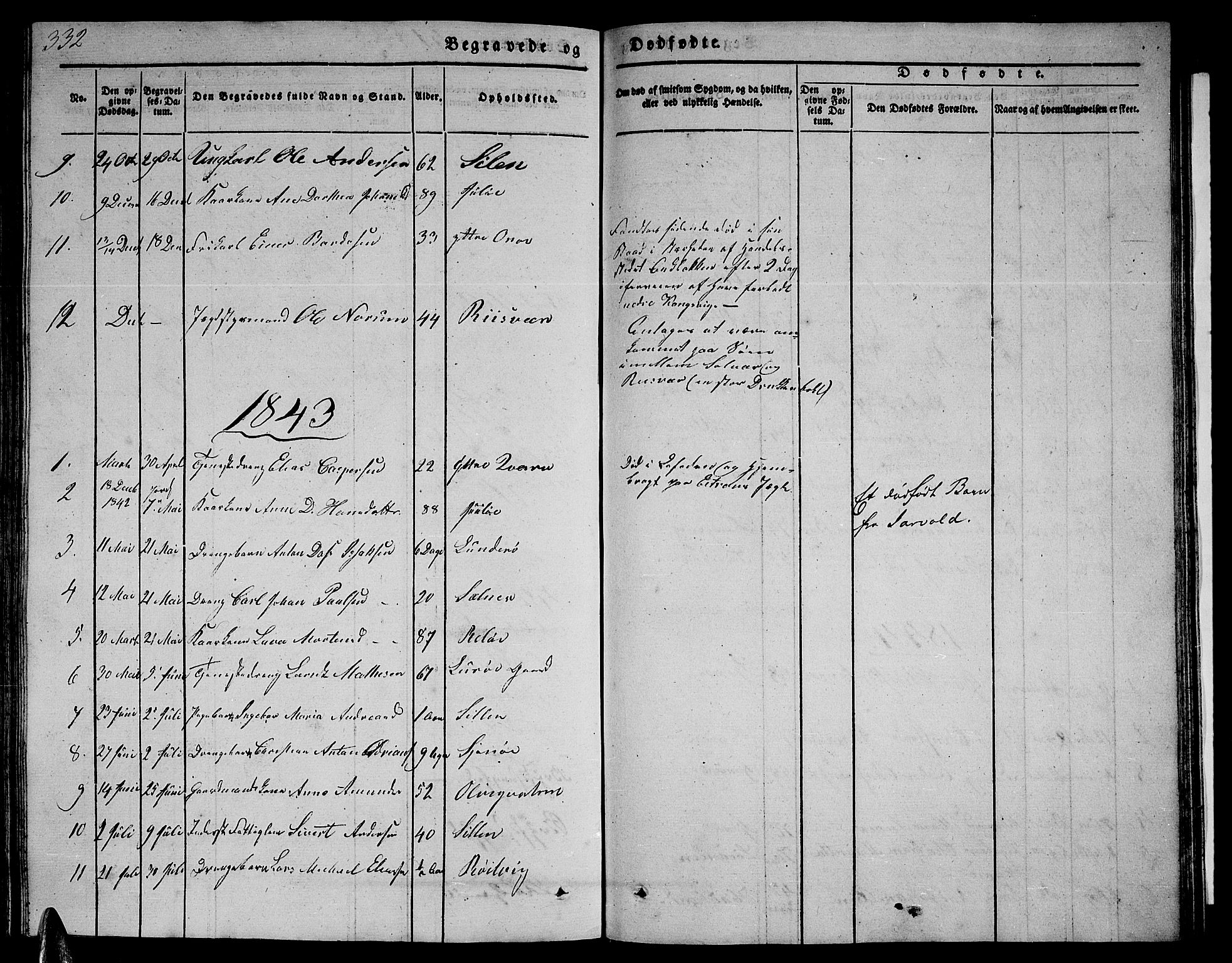 Ministerialprotokoller, klokkerbøker og fødselsregistre - Nordland, SAT/A-1459/839/L0572: Parish register (copy) no. 839C02, 1841-1873, p. 332