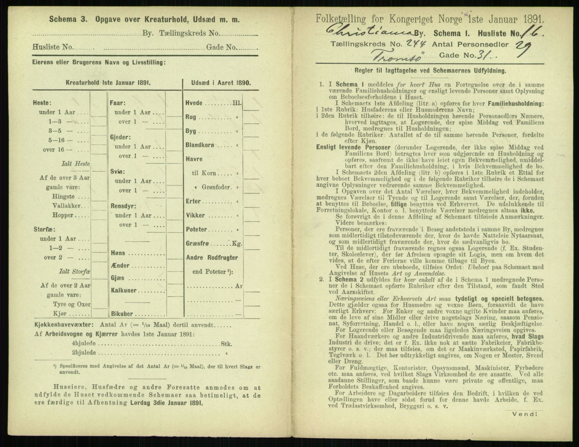 RA, 1891 census for 0301 Kristiania, 1891, p. 148430