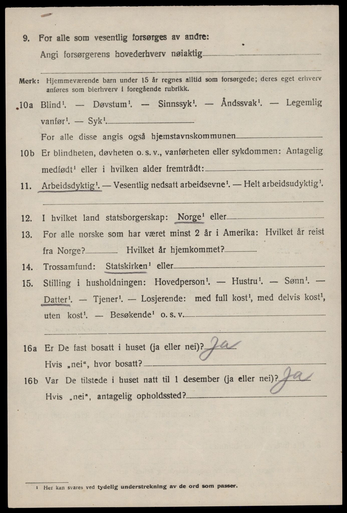 SAST, 1920 census for Høle, 1920, p. 1818