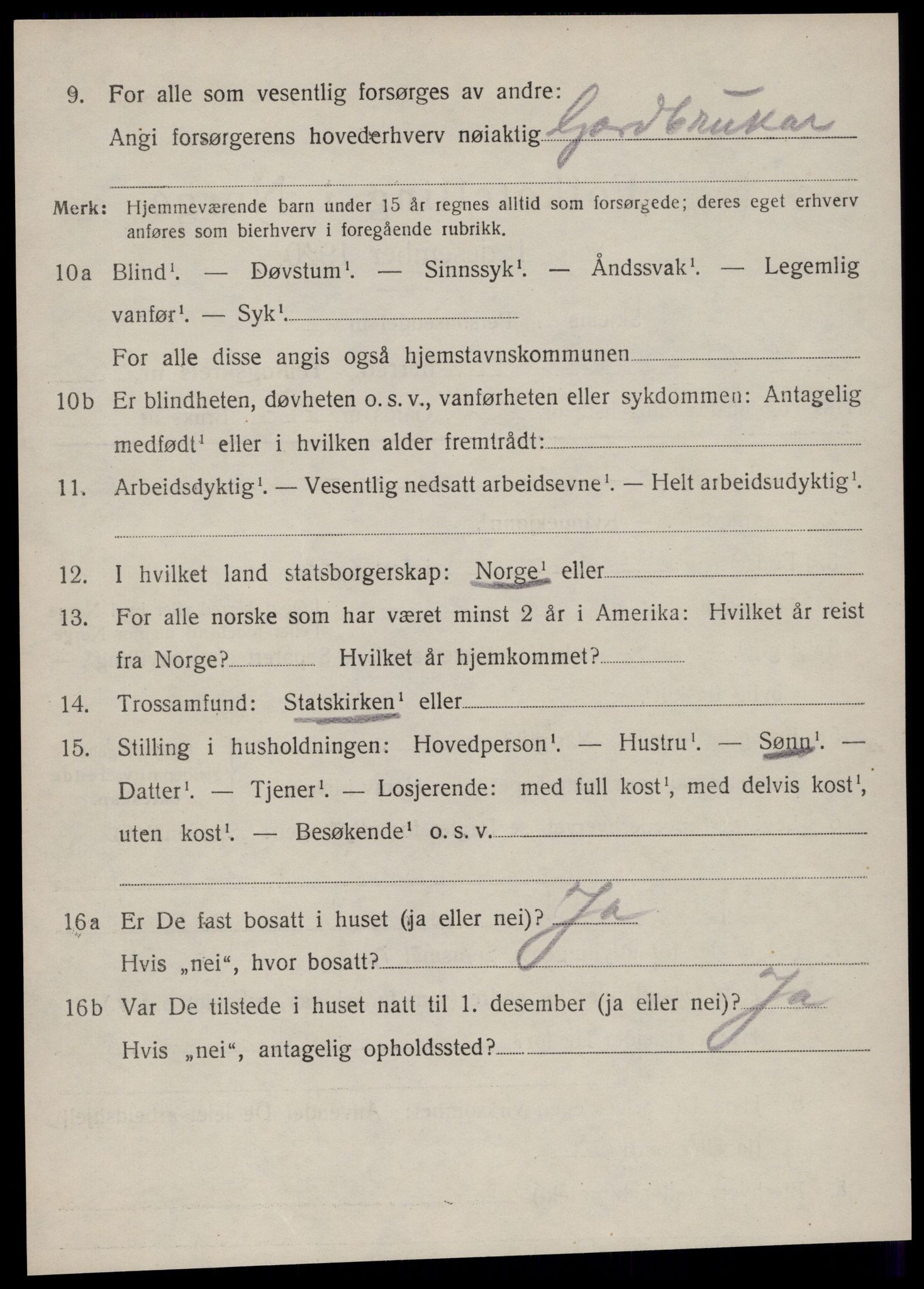 SAT, 1920 census for Norddal, 1920, p. 4232